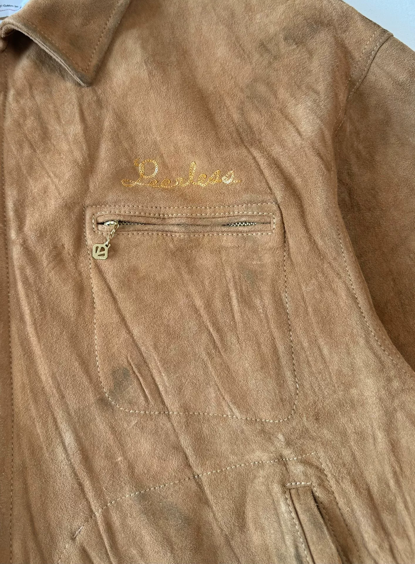 Visvim 25ss Strato Swing Leather Jacket — detail