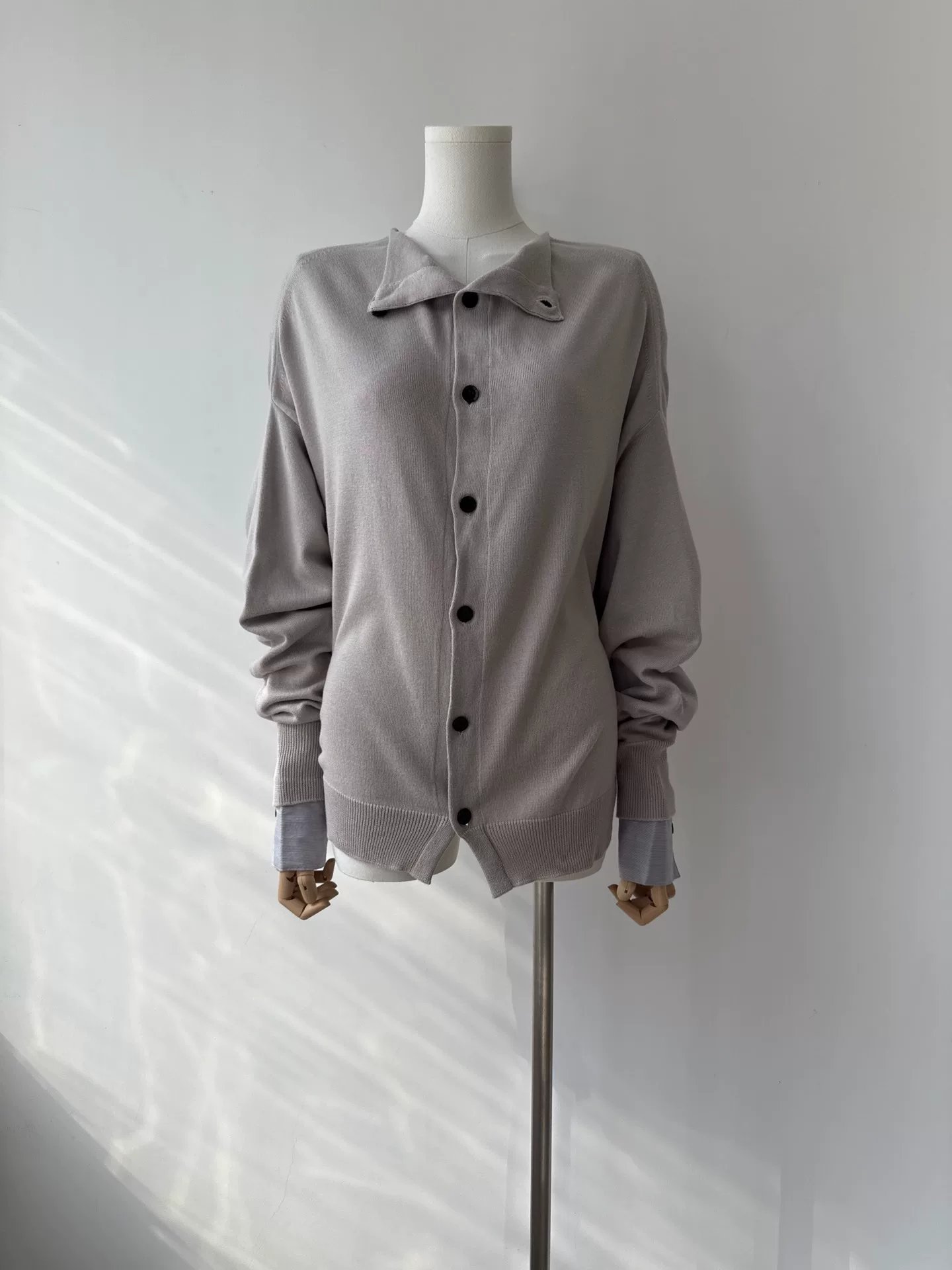Yohji Yamamoto Y's Double-Layered Knit Cardigan