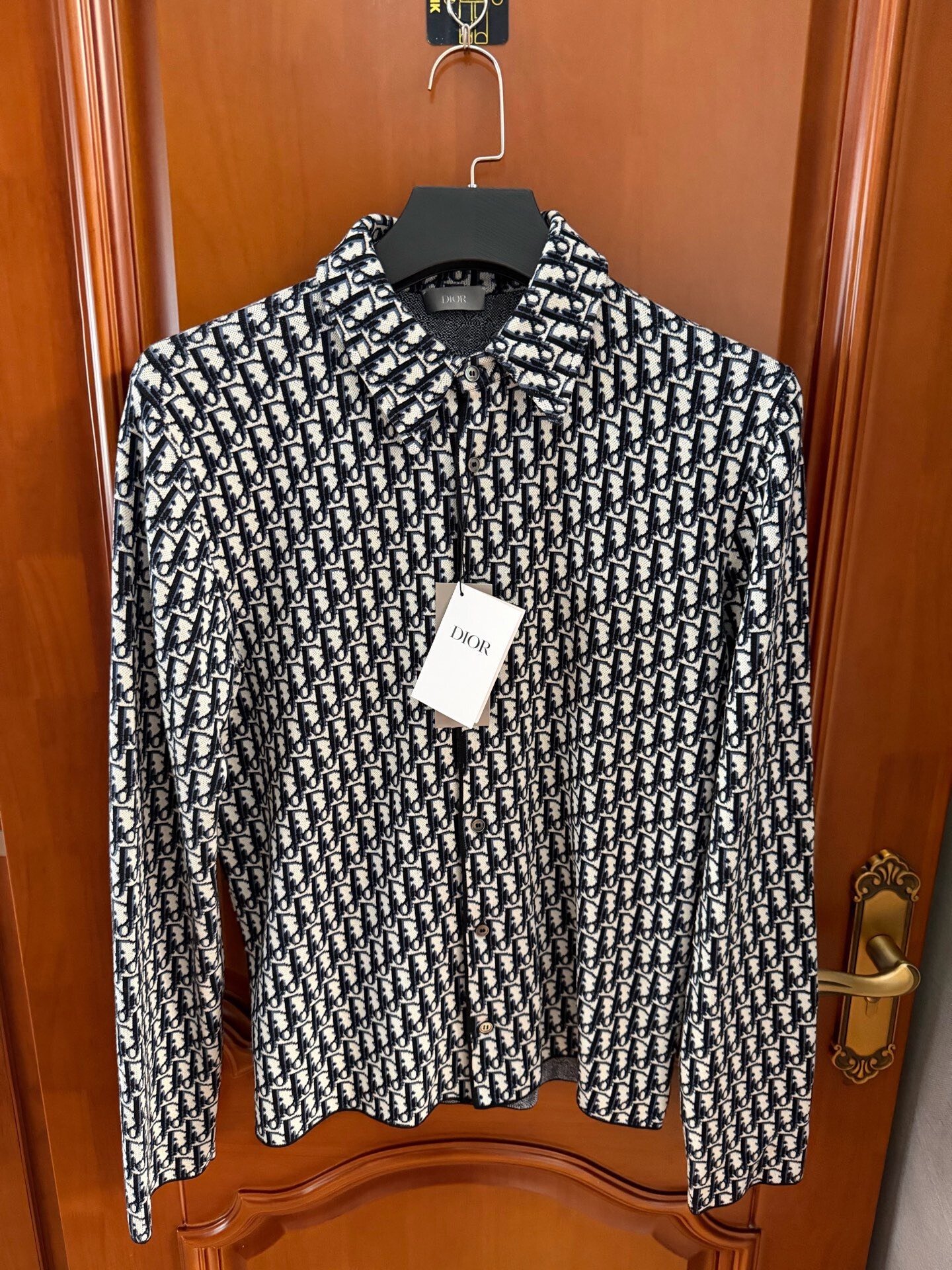 Dior Logo Print Black White Shirt
