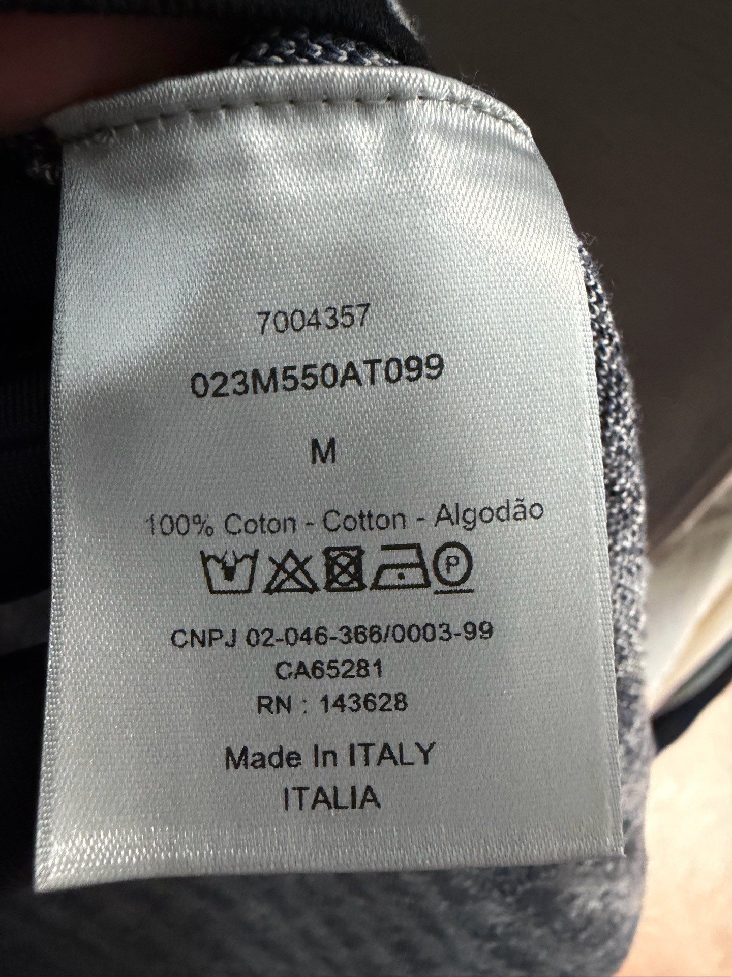 Dior Logo Print Black White Shirt — back