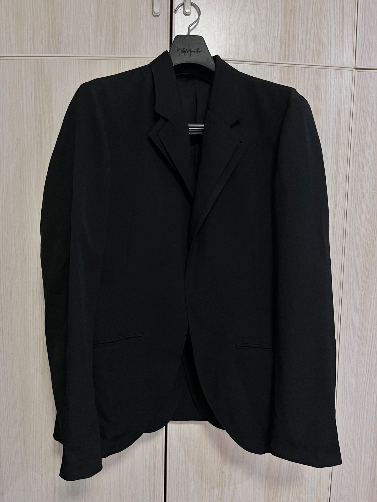 Yohji Yamamoto Black Wool Suit Jacket