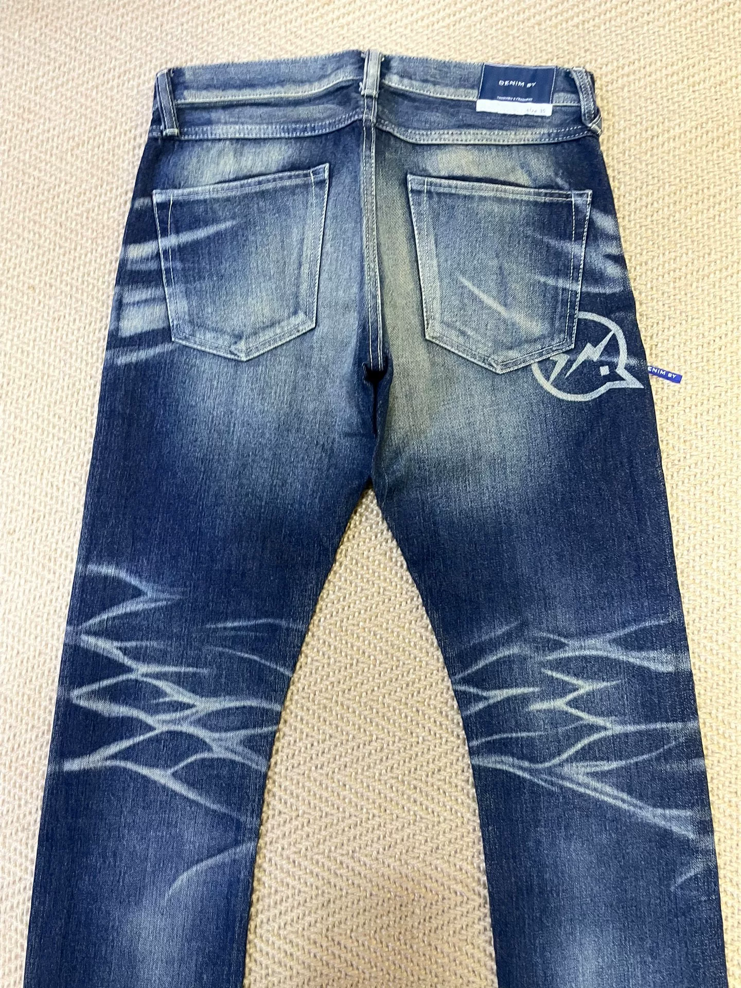 Vanquish & Fragment Lightning Jeans — back