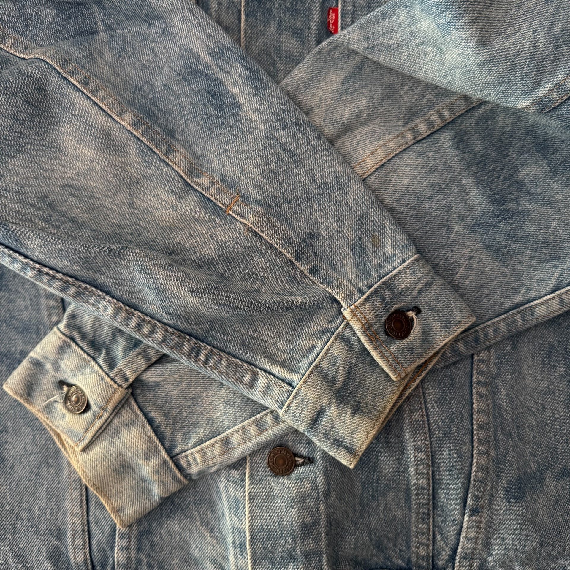 Levi's LVC 71205 0213 USA Washed Denim Jacket — label