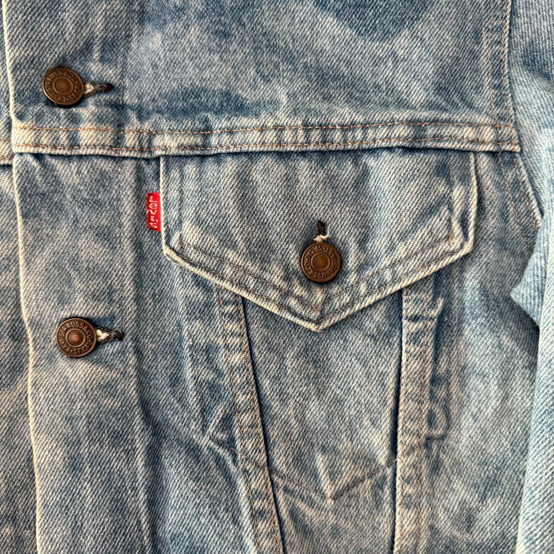 Levi's LVC 71205 0213 USA Washed Denim Jacket — back