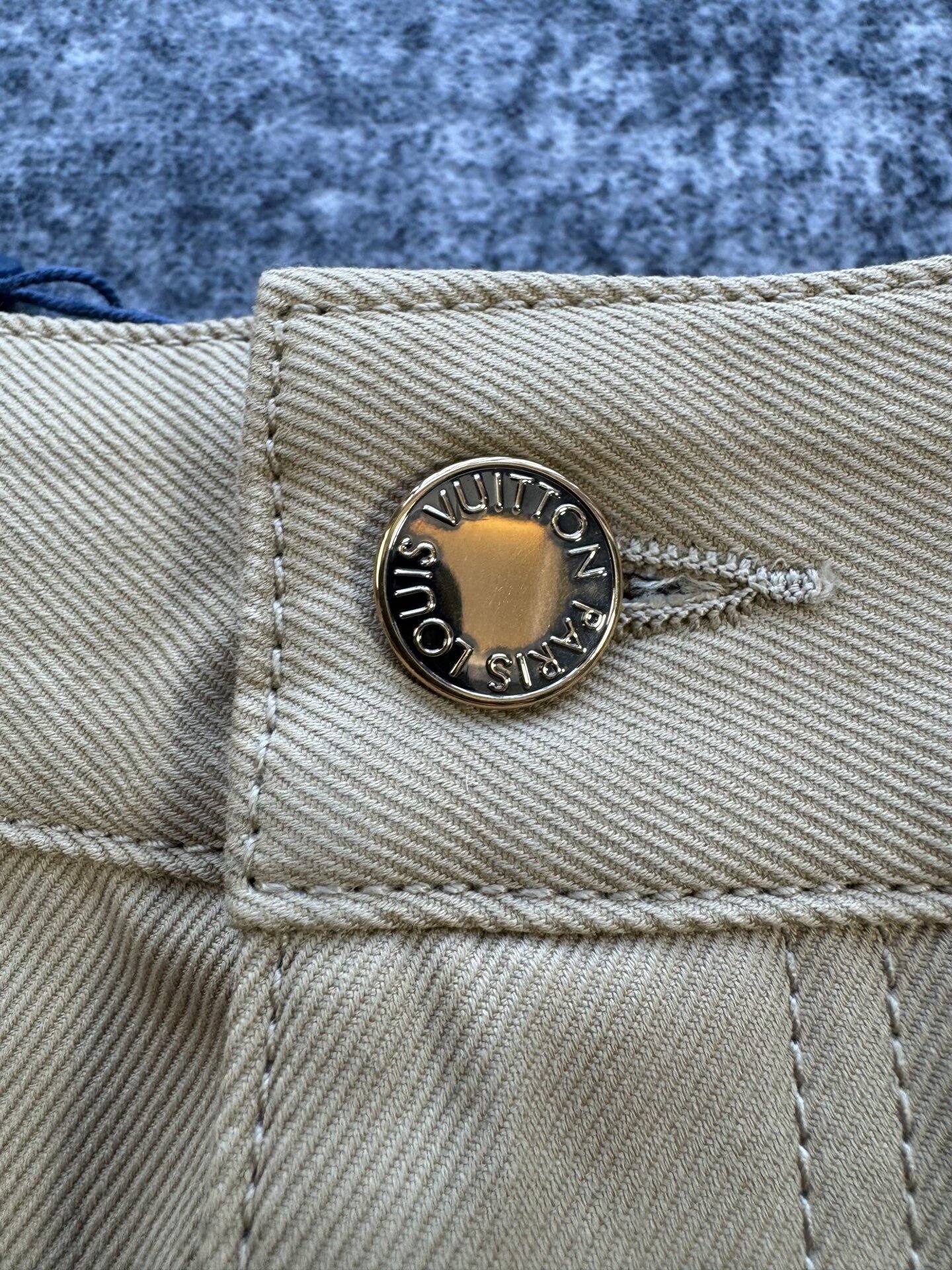 Louis Vuitton Khaki Casual Shorts — label