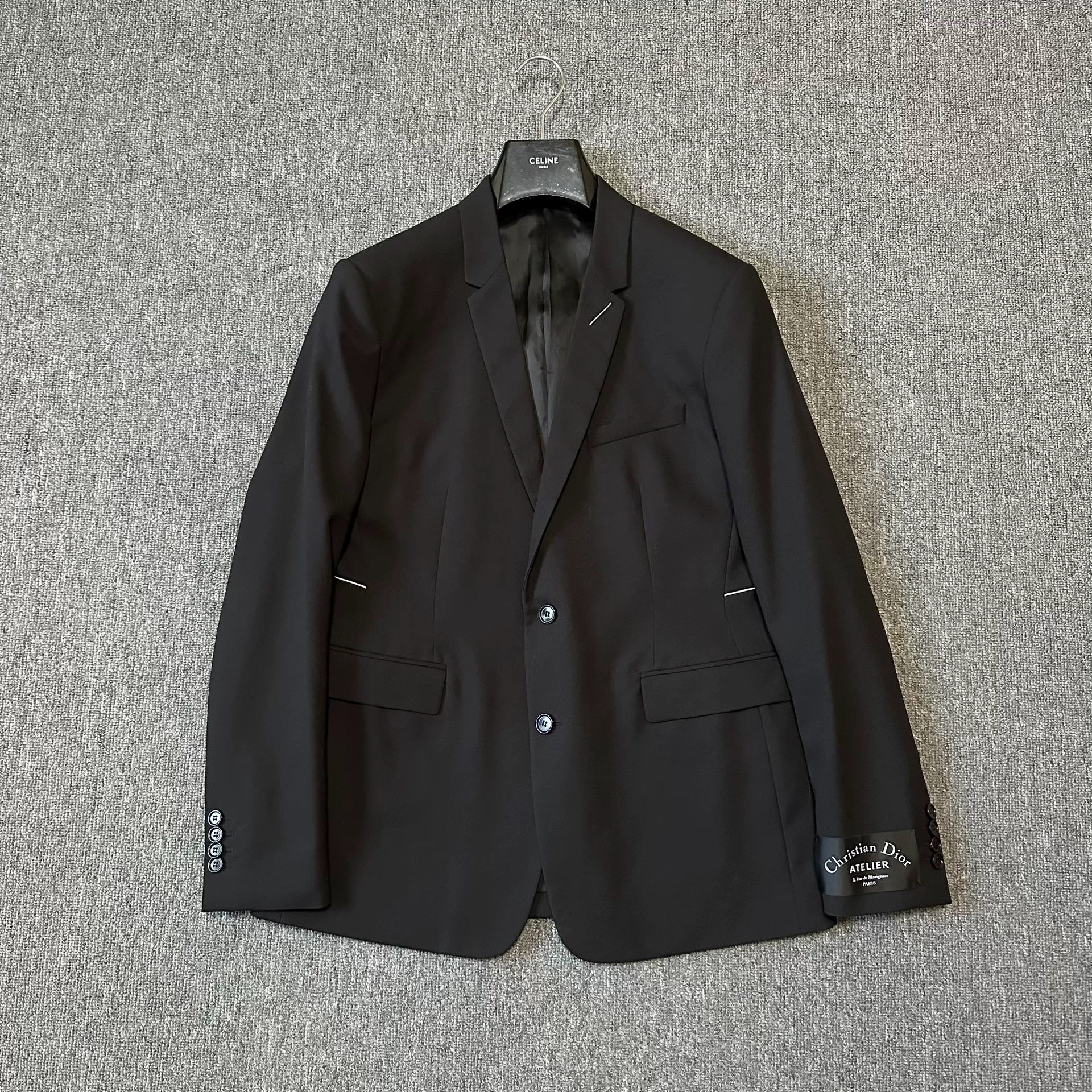 Dior Homme 18FW White Line Wool Blazer