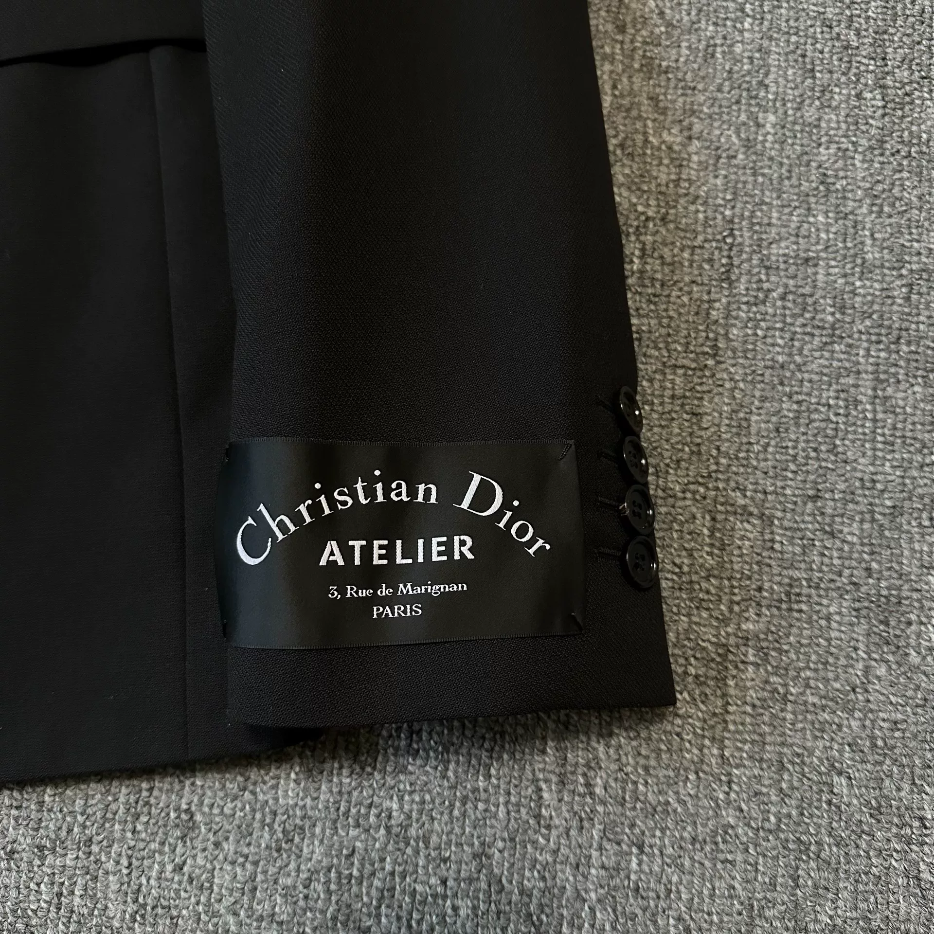 Dior Homme 18FW White Line Wool Blazer — front