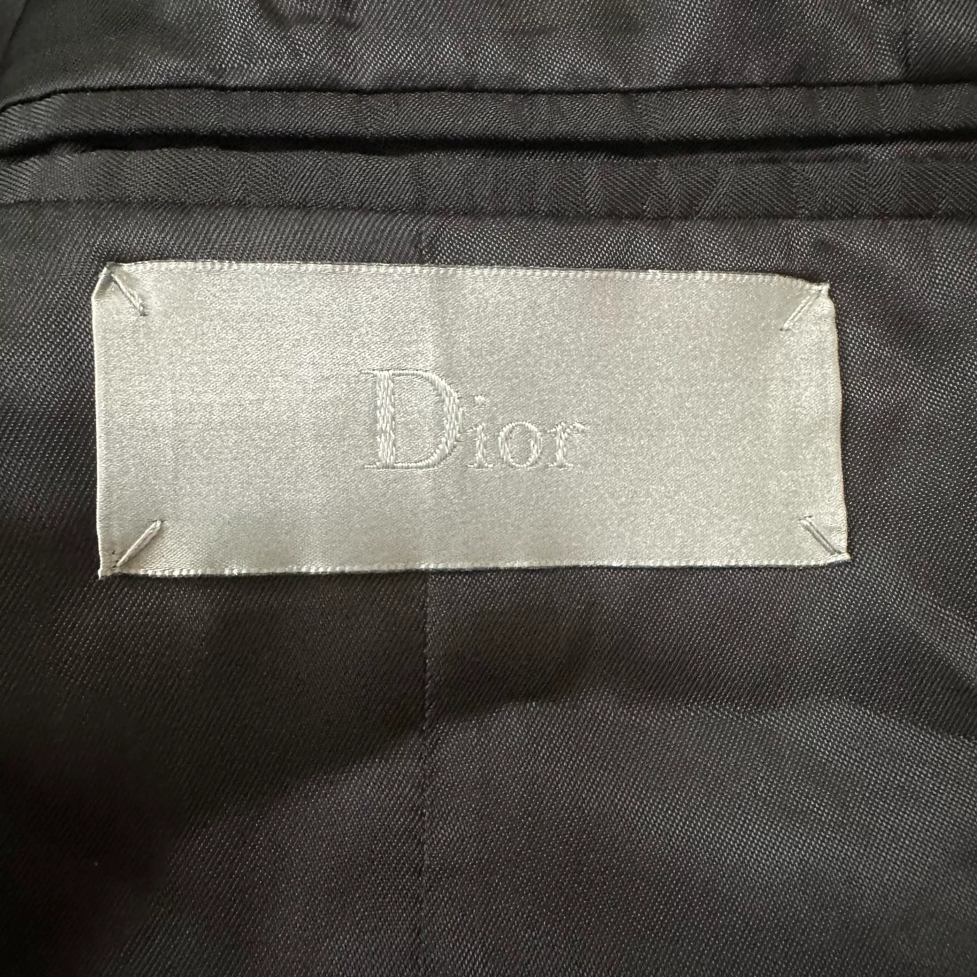 Dior Homme 18FW White Line Wool Blazer — back