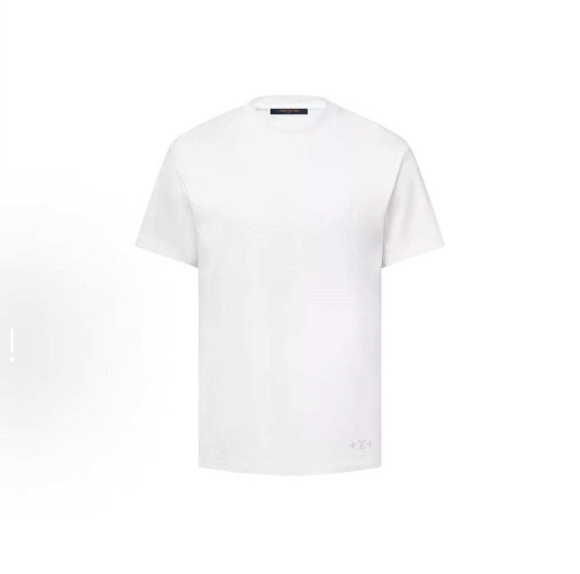 Louis Vuitton FW25 Solid Logo Embroidered Tee — front