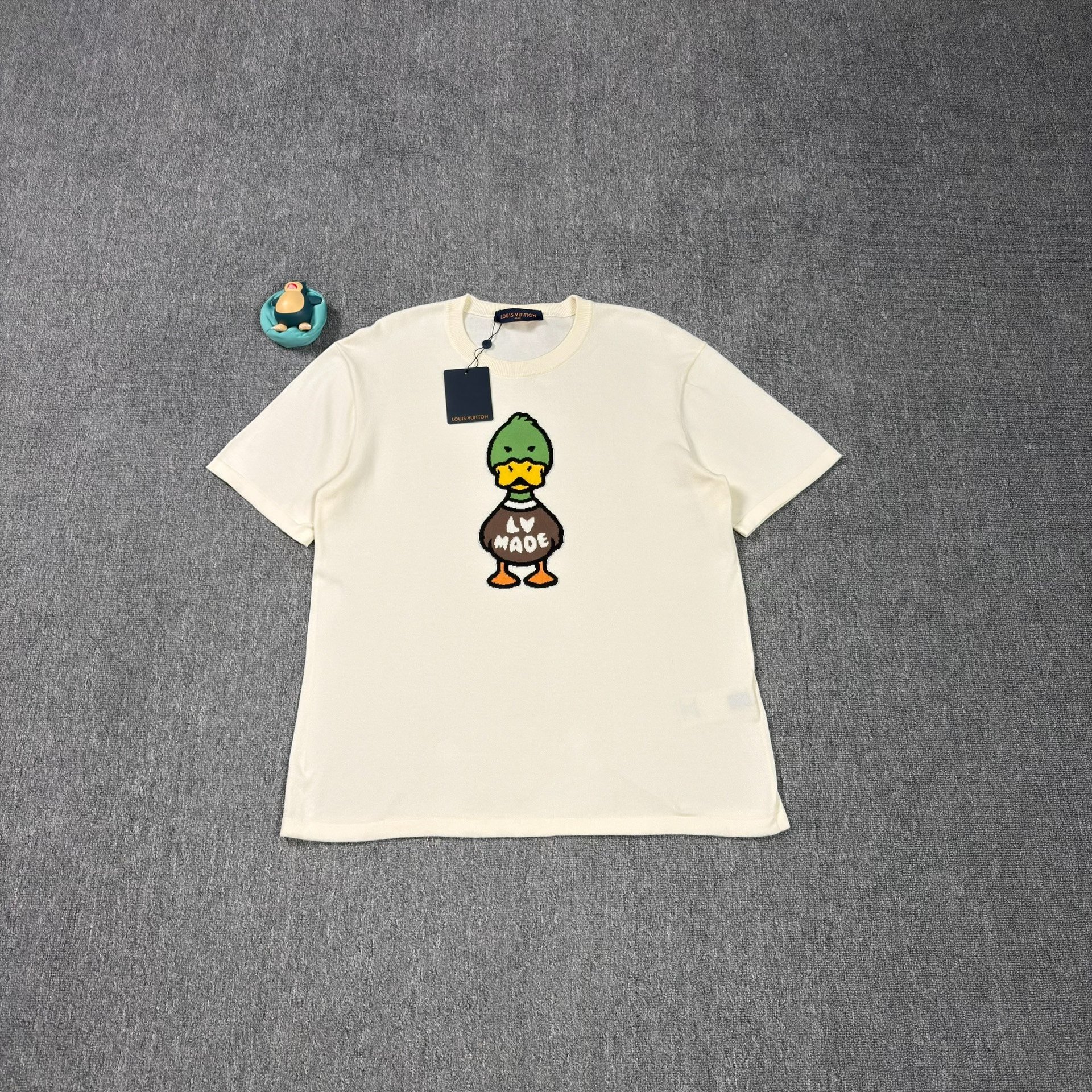 LV Nigo Duck Graphic White Short-Sleeve