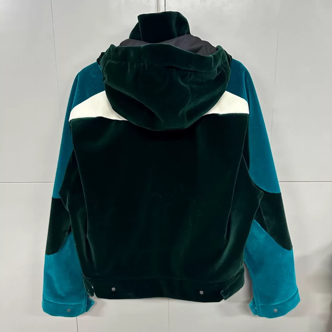 Louis Vuitton LV Logo Velvet Colorblock Jacket — back