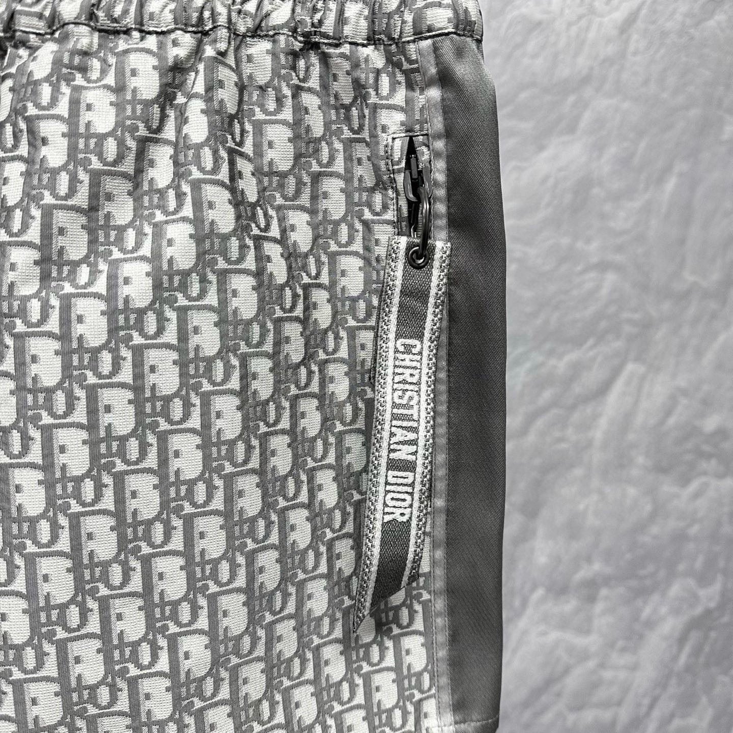Dior Monogram Jacquard Side Zipper Shorts