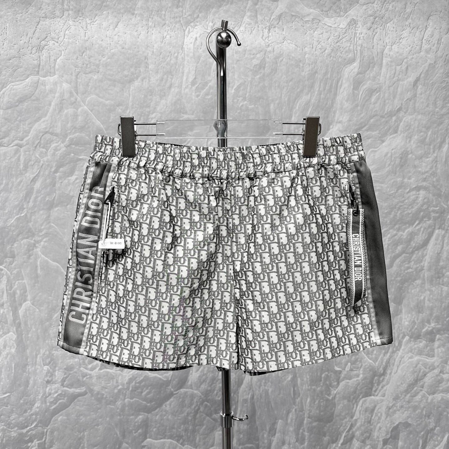 Dior Monogram Jacquard Side Zipper Shorts — back