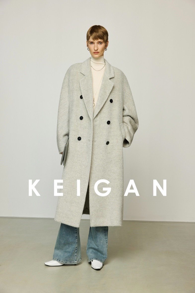 Keigan Black Label Alpaca Wool Coat — detail