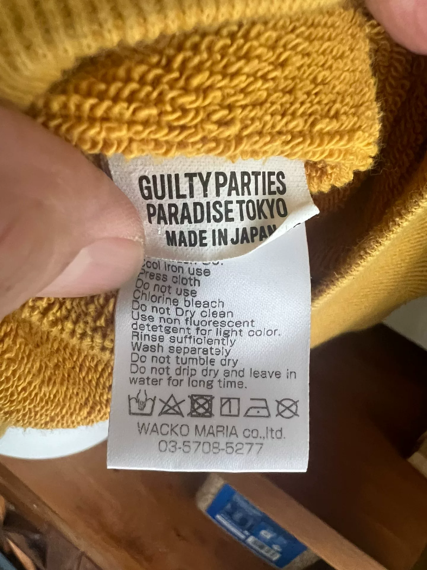 Wacko Maria The Guilty Parties Hoodie — label