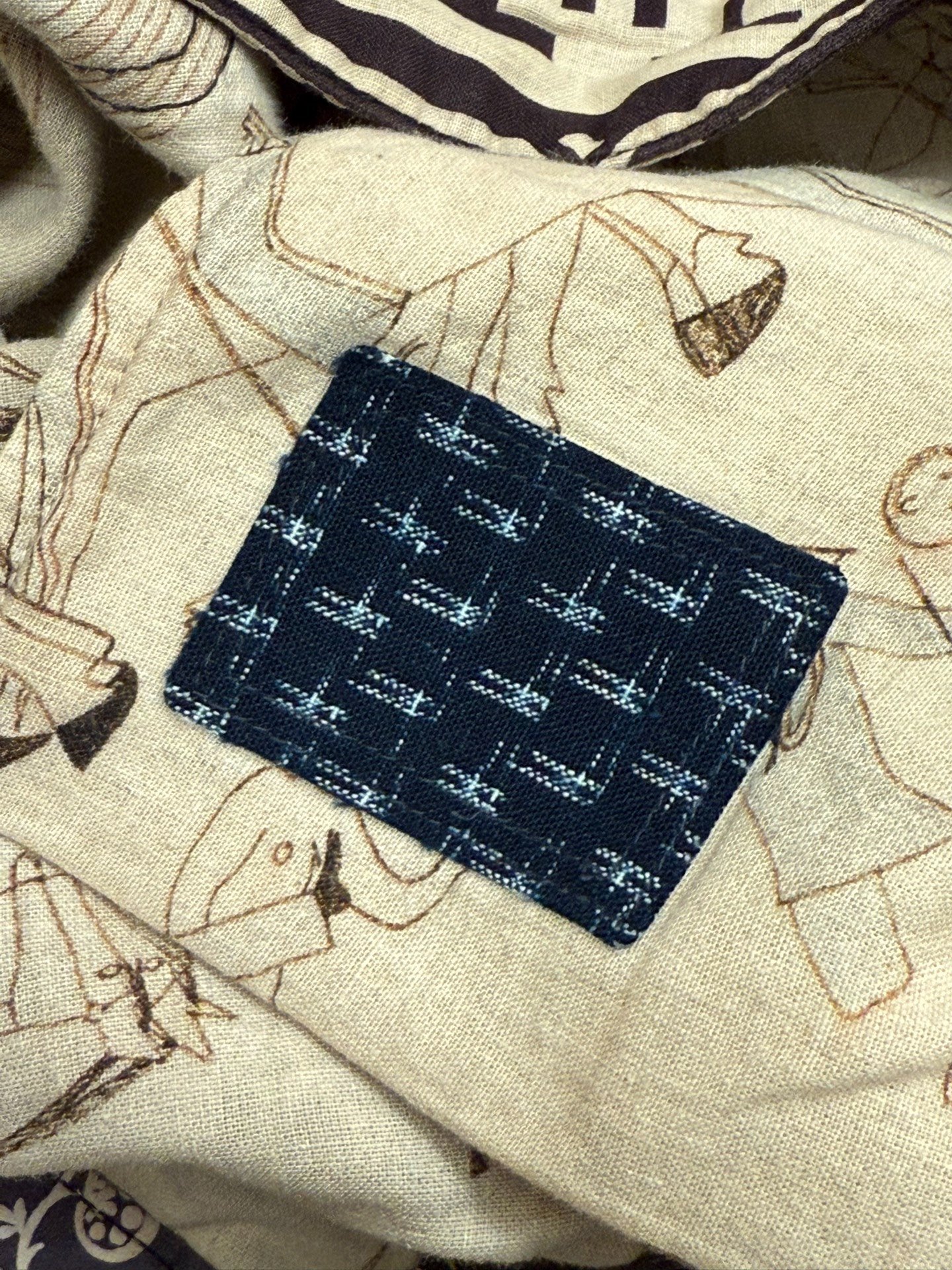 visvim 19SS ict pastoral bandana shorts — label