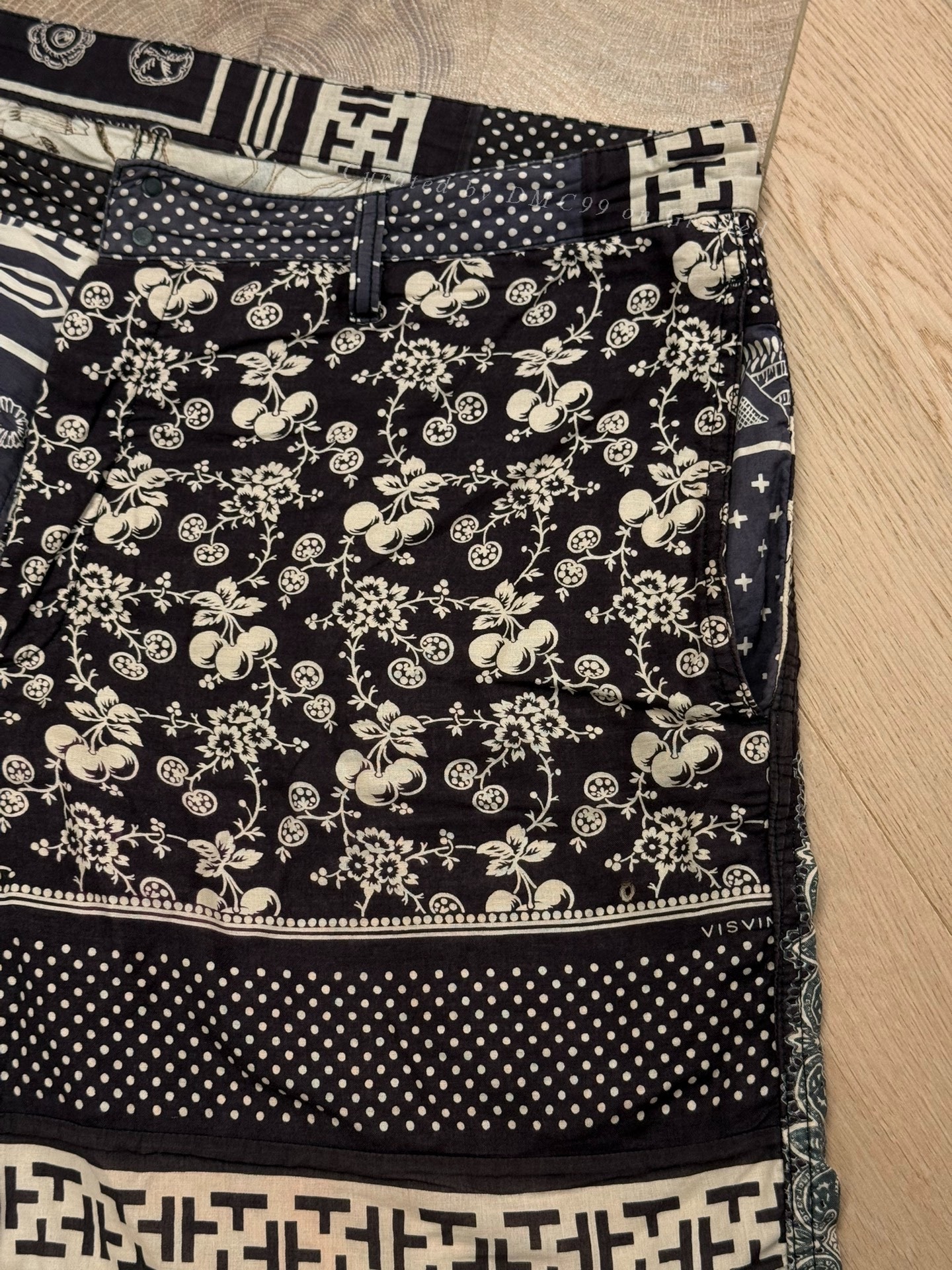 visvim 19SS ict pastoral bandana shorts — front