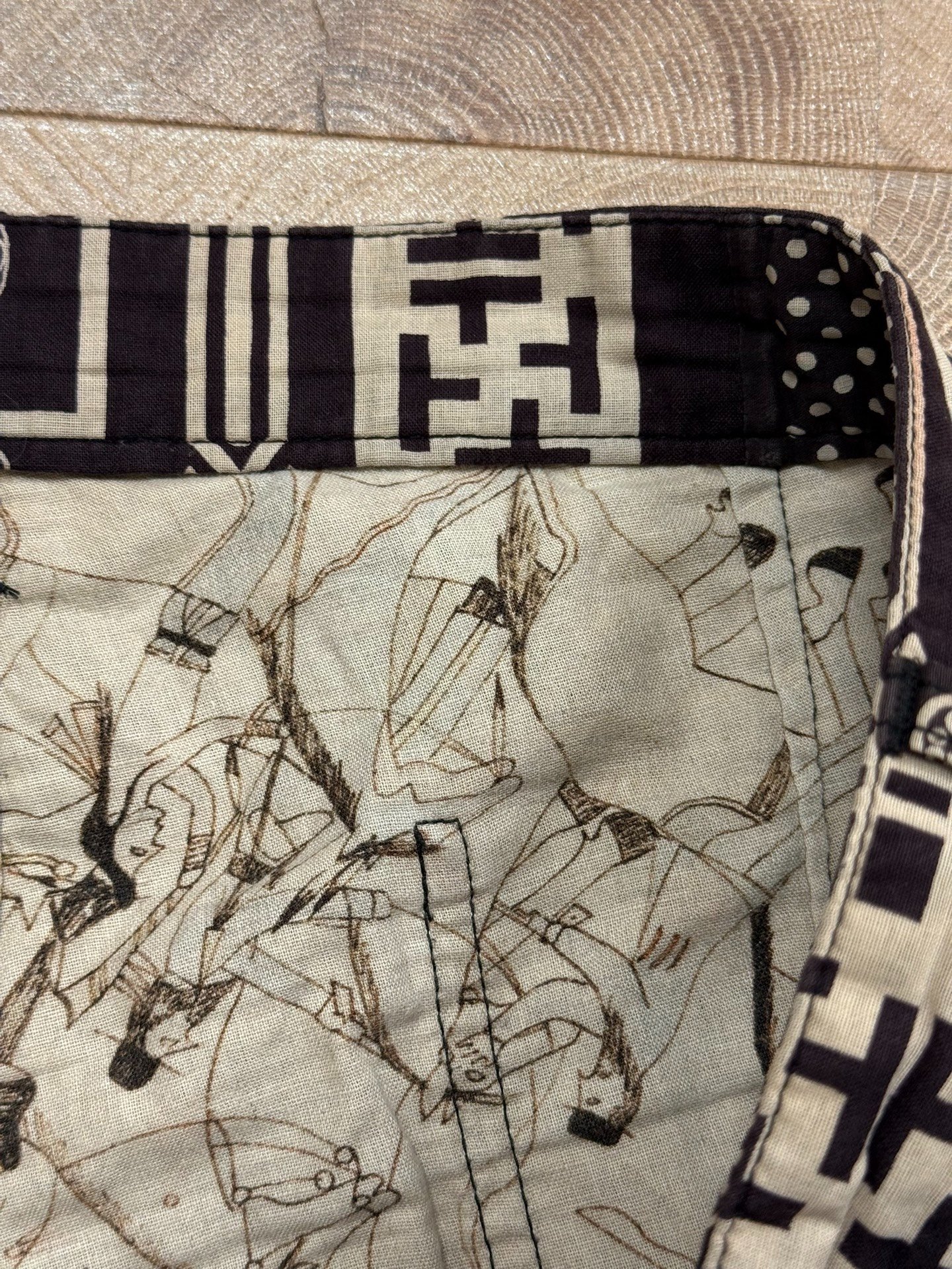 visvim 19SS ict pastoral bandana shorts — back