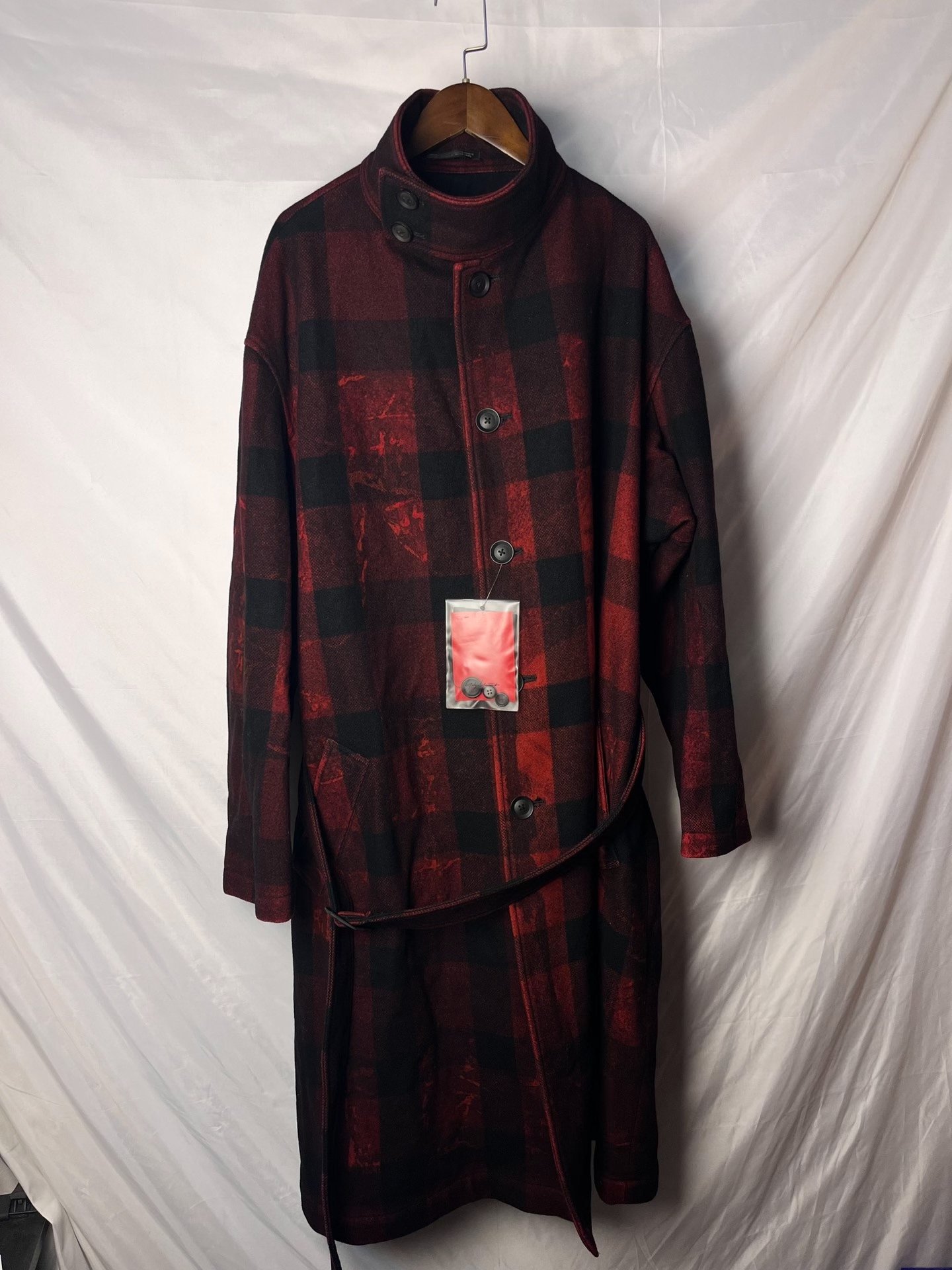 Yohji Yamamoto 20AW Red Black Coat