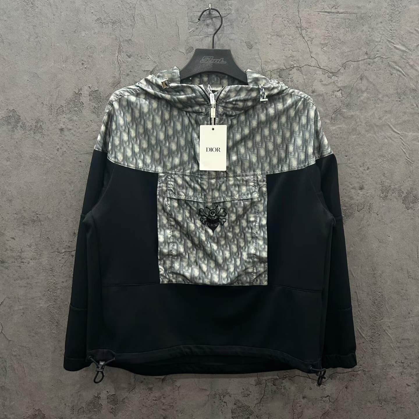 Dior Half-Zip Bee Print Jacket