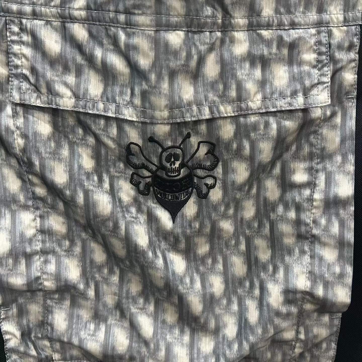 Dior Half-Zip Bee Print Jacket — back