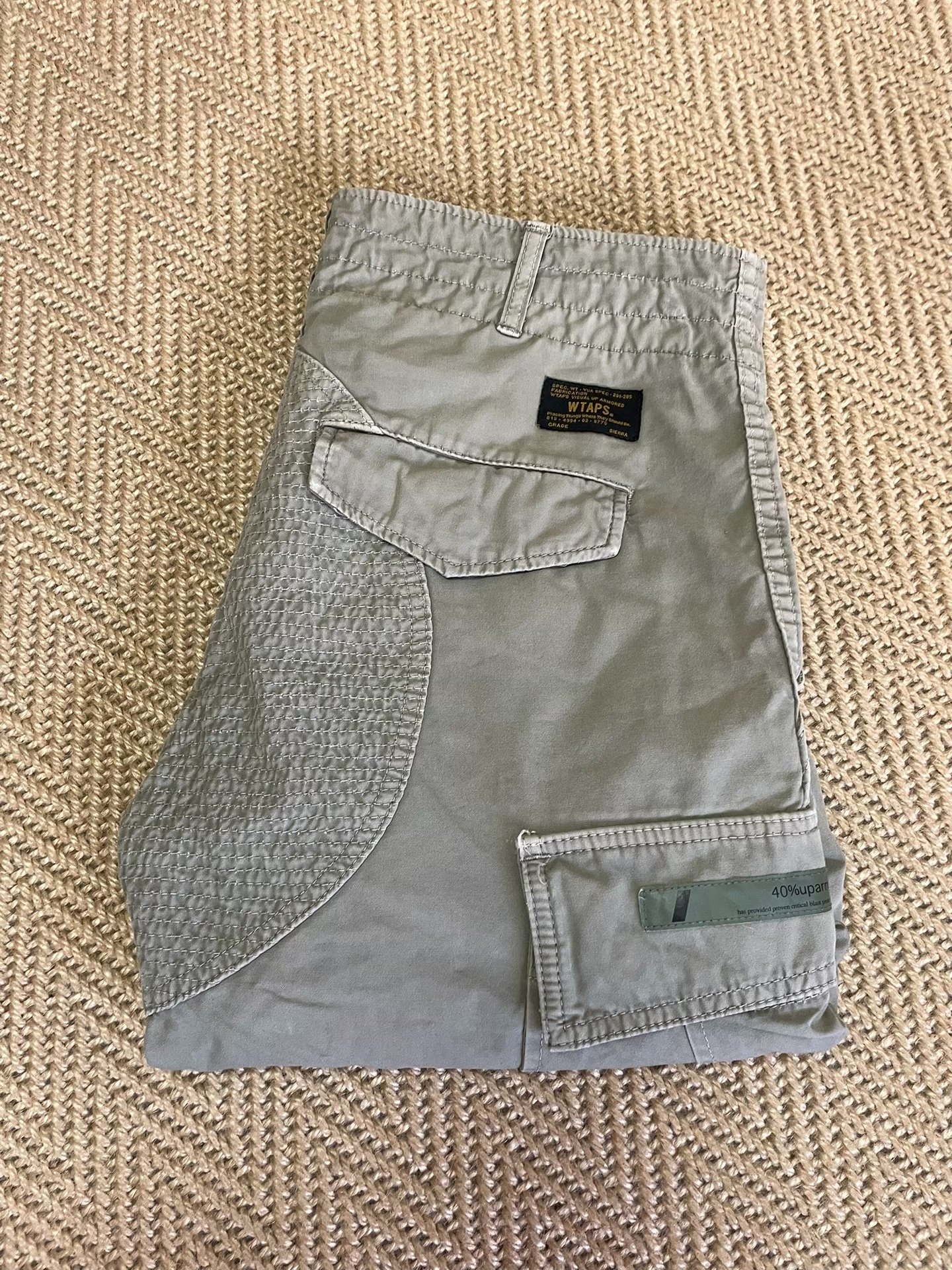 WTAPS 13SS JUNGLE CHOPPED Batik Shorts — detail