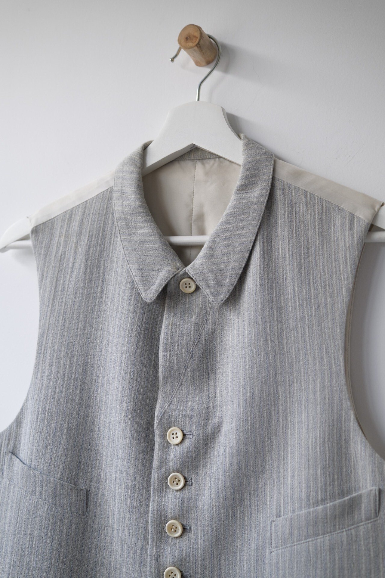 Yohji Yamamoto Y's 2000SS Buttoned Vest — detail