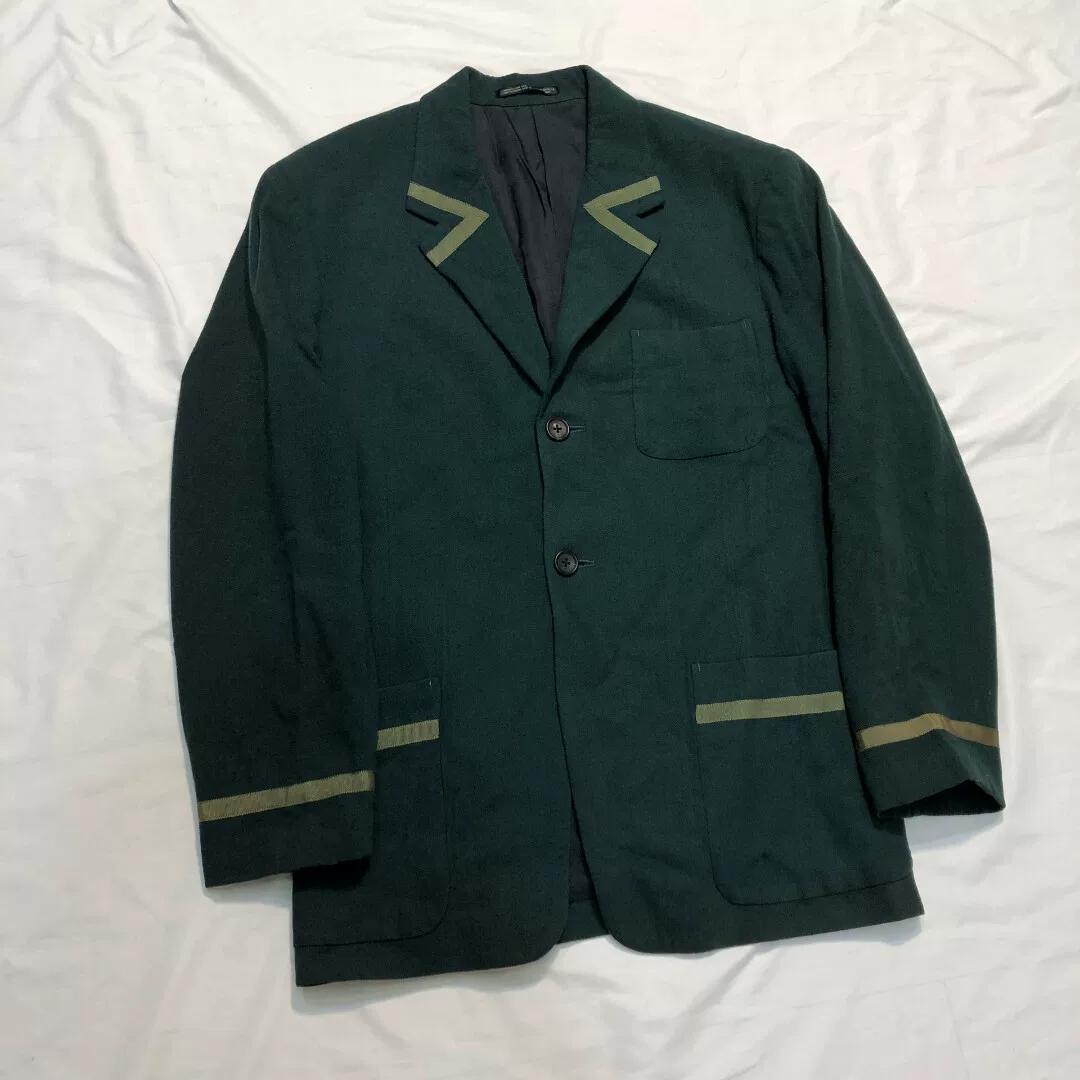 Yohji Yamamoto 89AW Stripe Runway Coat — back
