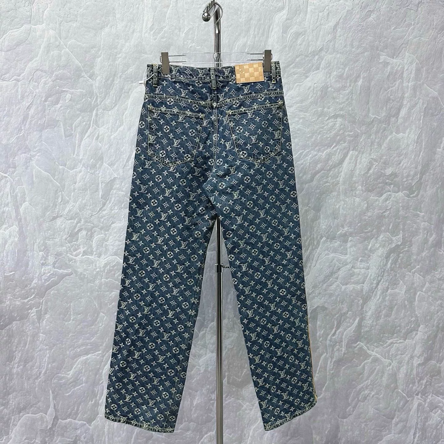 Louis Vuitton SS25 Monogram Denim Pants — back