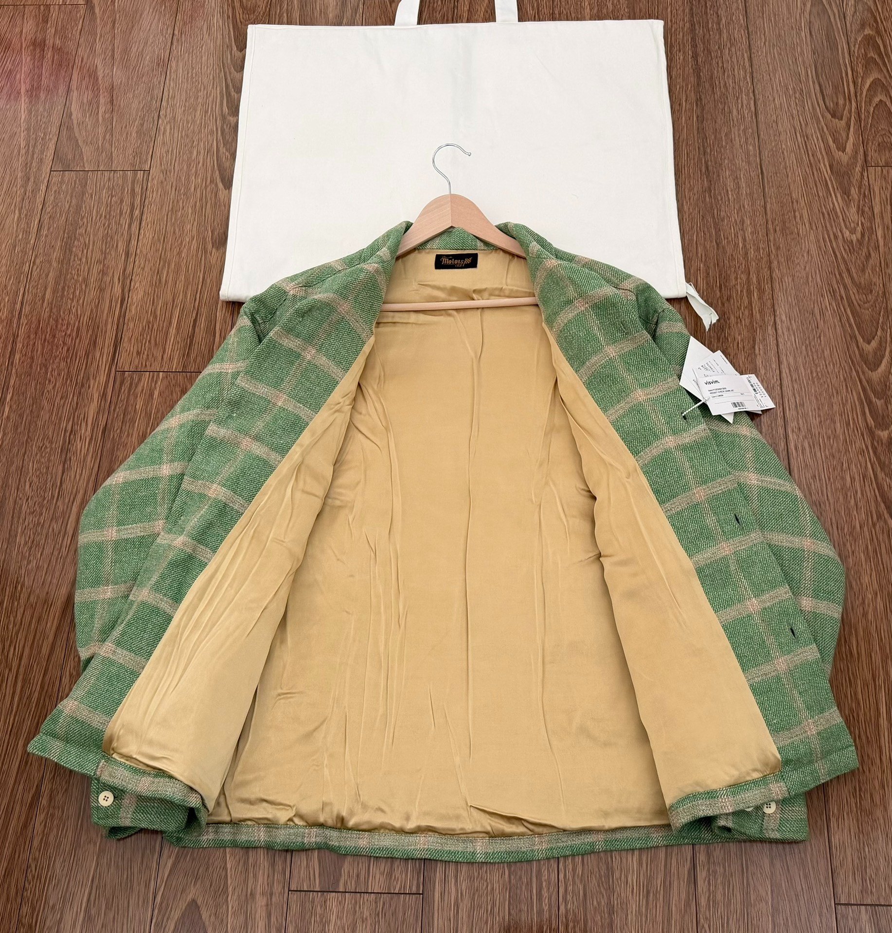 VISVIM 25SS Keesey Check Down Jacket — detail