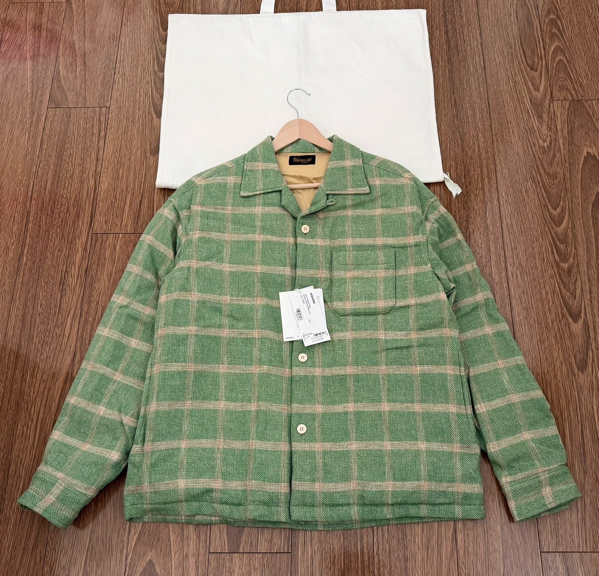 VISVIM 25SS Keesey Check Down Jacket — back