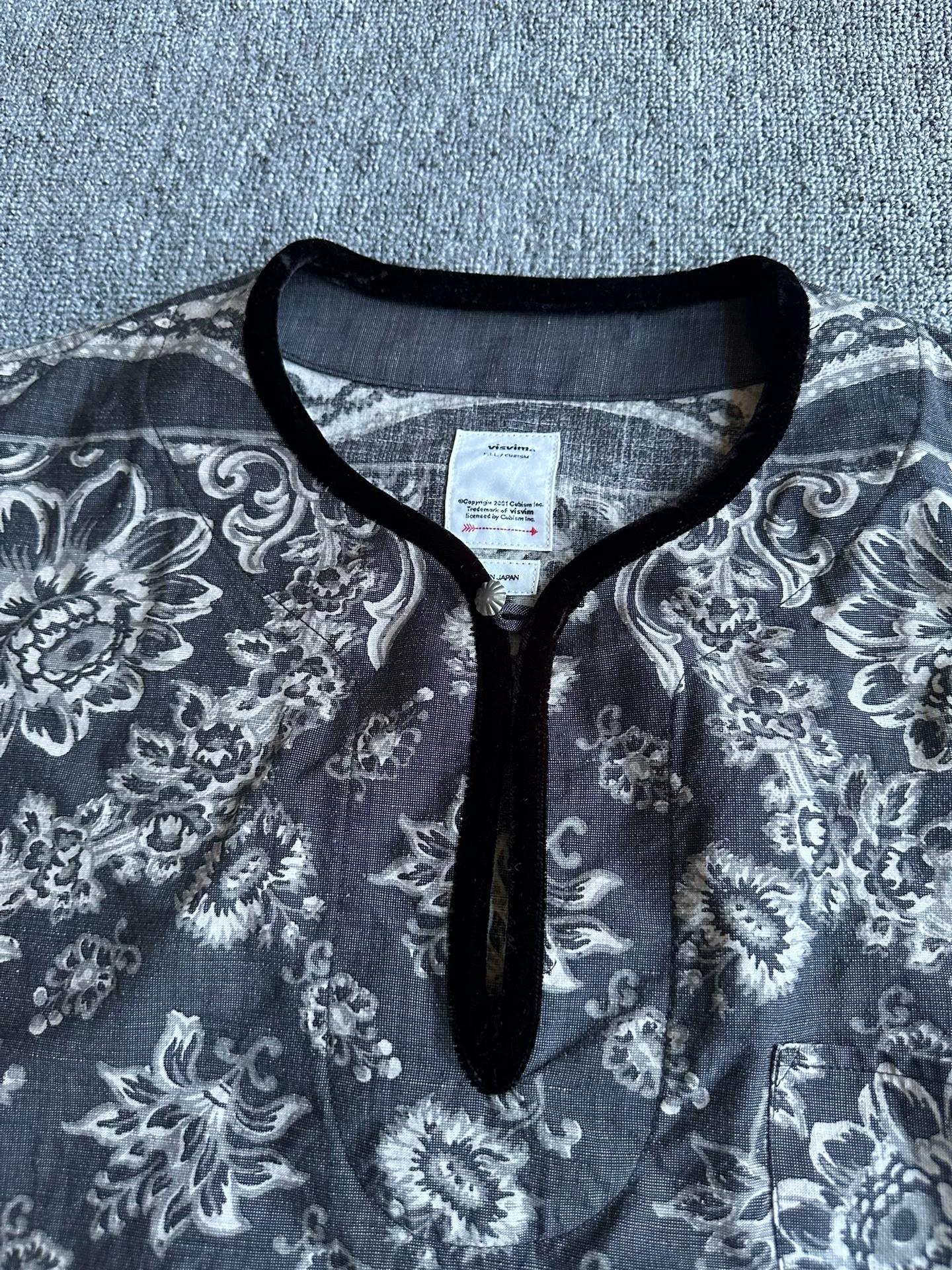 visvim Wool Linen Tunic — detail