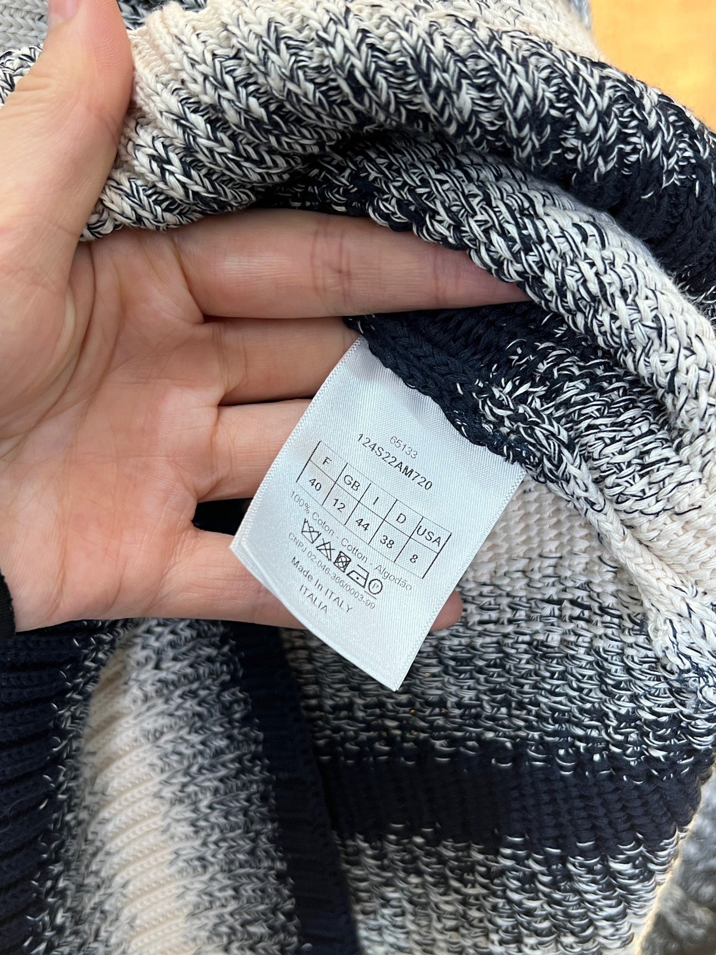 Dior Gradient Knit Sweater — back