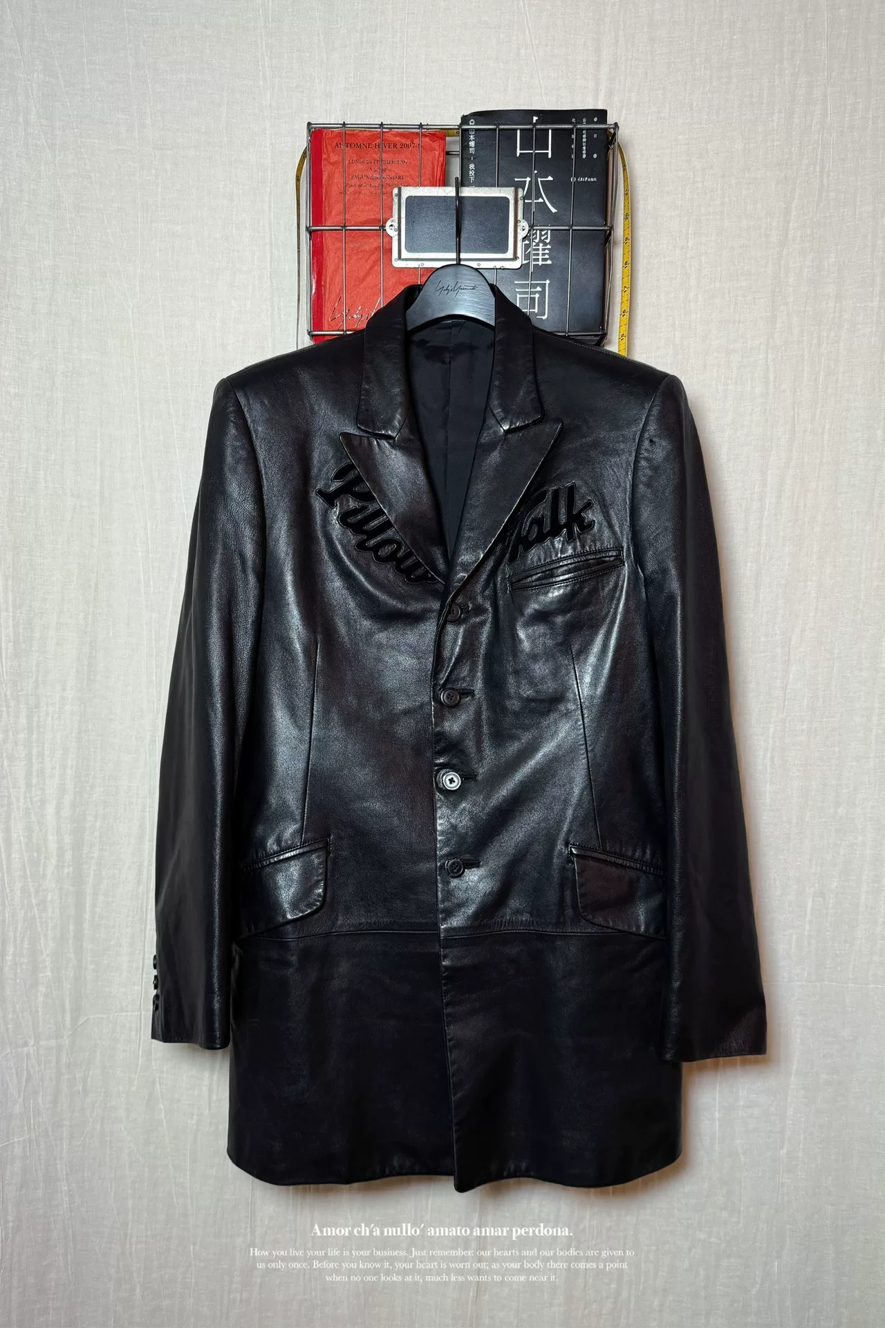 Yohji Yamamoto 03AW Pillow Talk Leather Jacket — front