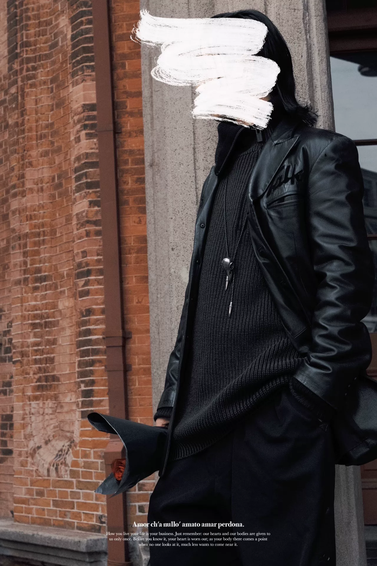 Yohji Yamamoto 03AW Pillow Talk Leather Jacket — back