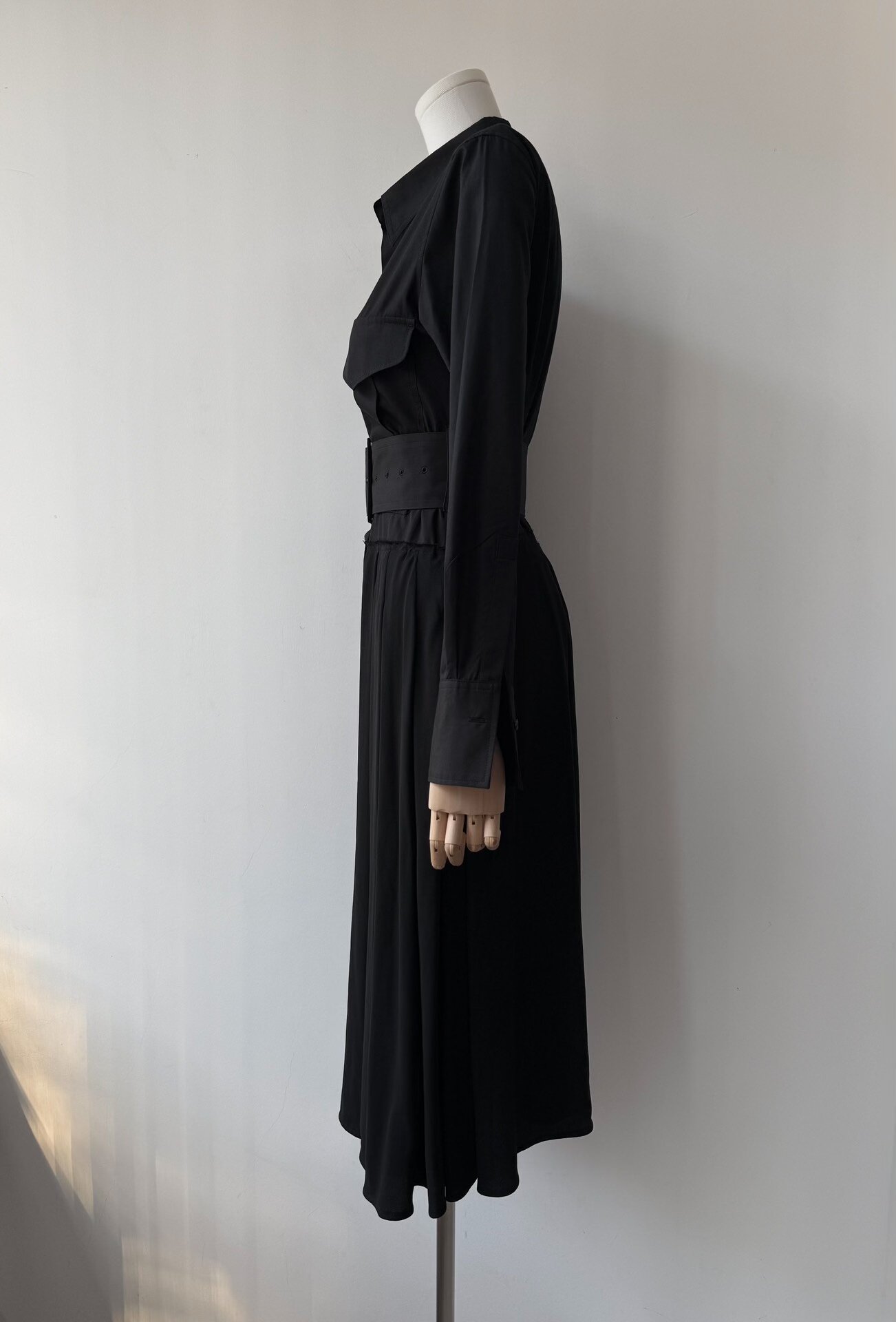 Yohji Yamamoto x Takeshi Kosaka Belted Shirt Dress — back