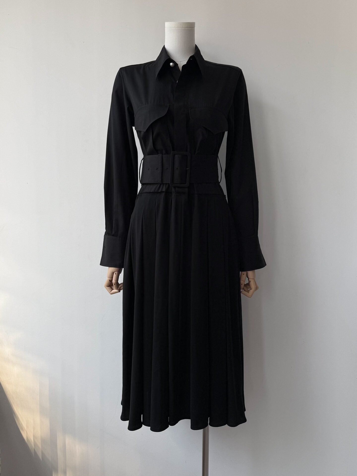 Yohji Yamamoto x Takeshi Kosaka Belted Shirt Dress