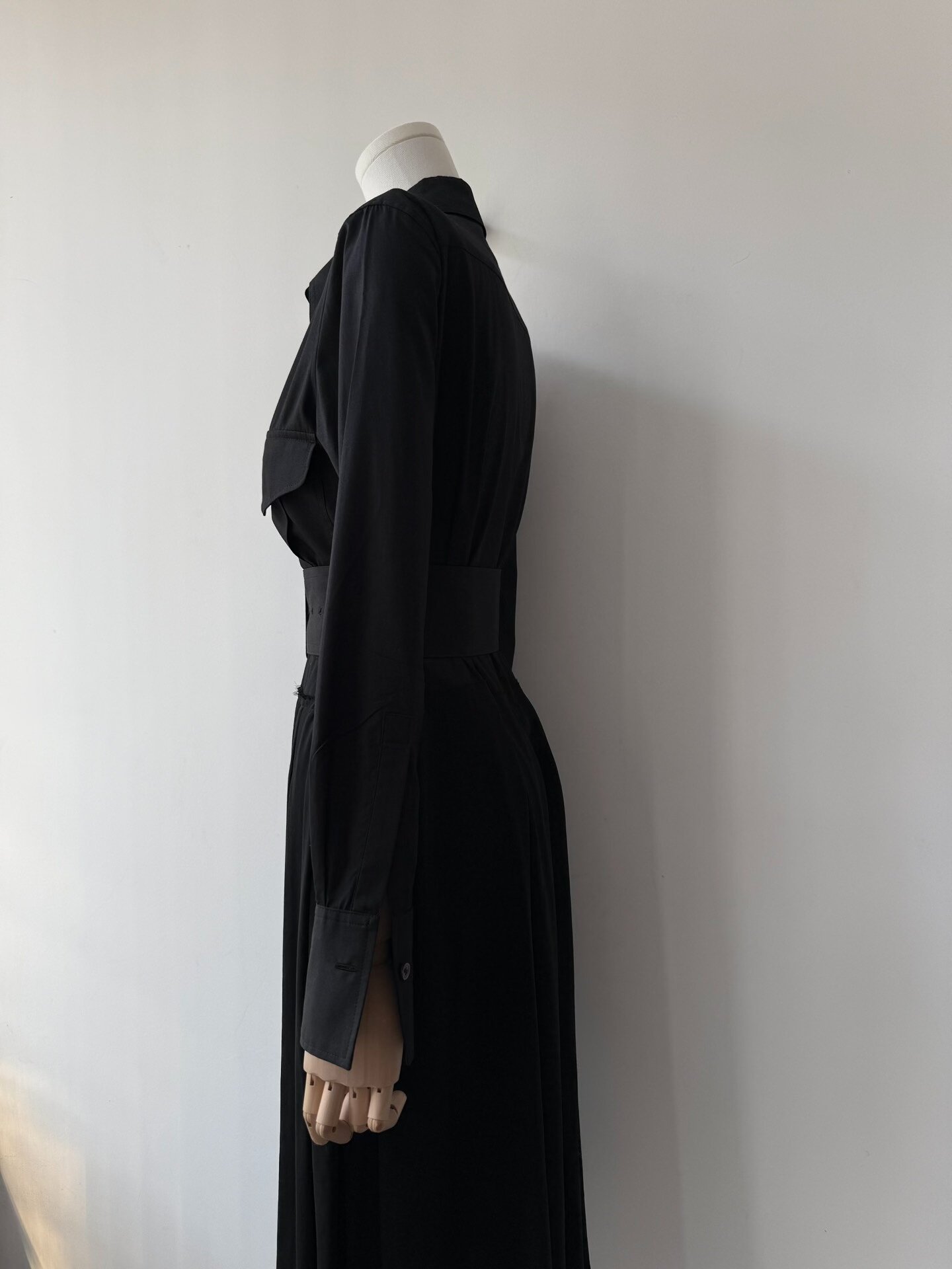 Yohji Yamamoto x Takeshi Kosaka Belted Shirt Dress — label