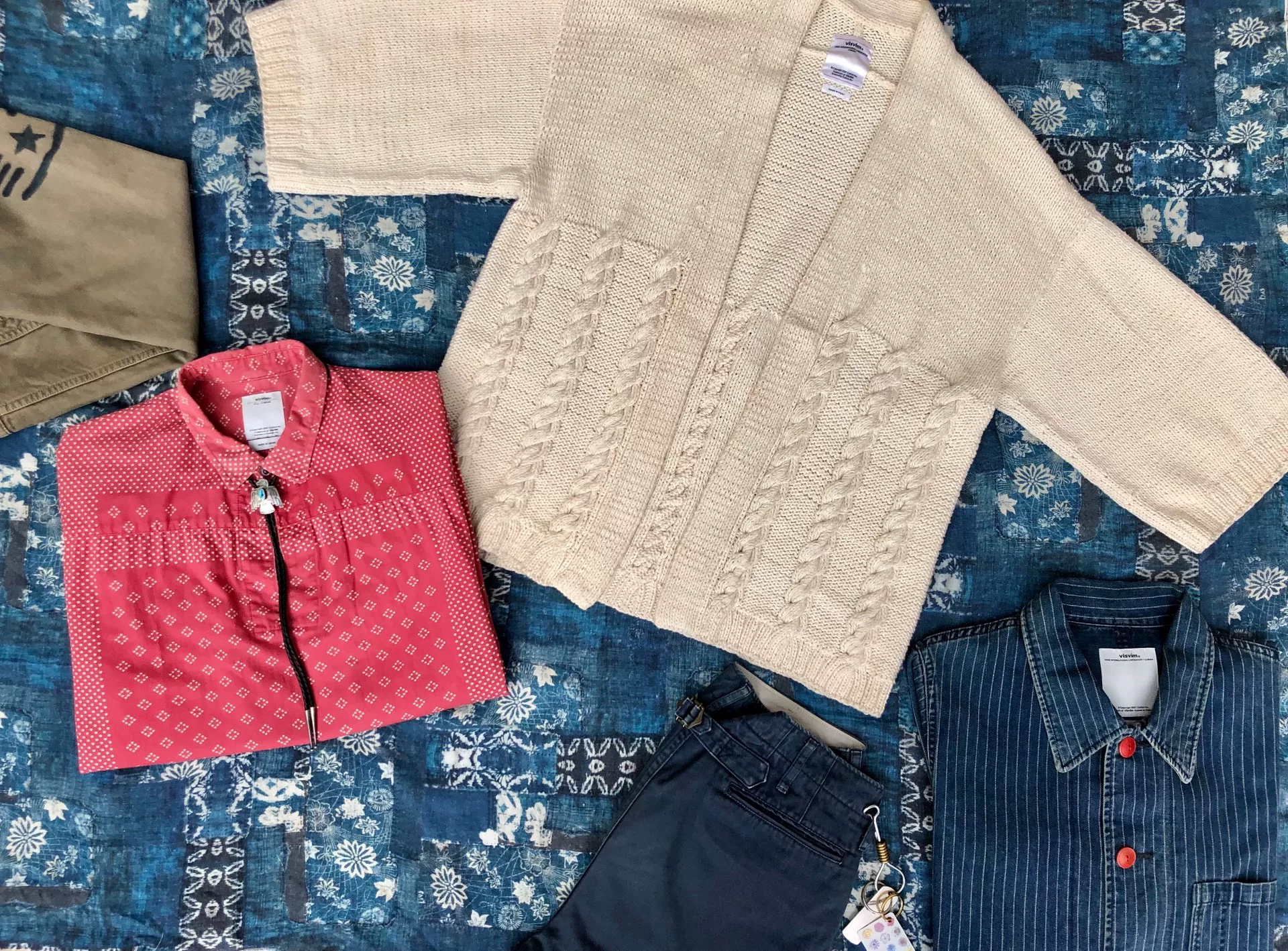 visvim 19ss Highland Dotera Knit — back