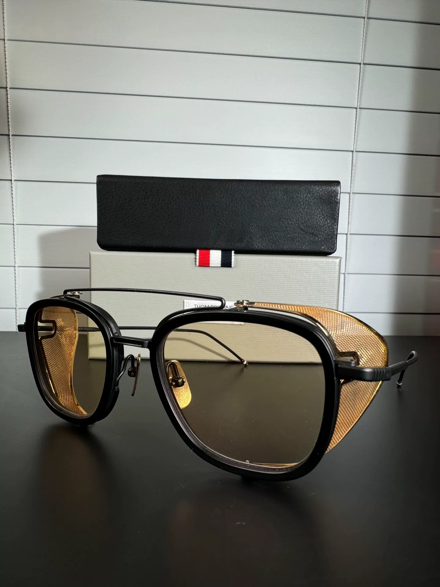 Thom Browne TB-808 Windproof Sunglasses — detail