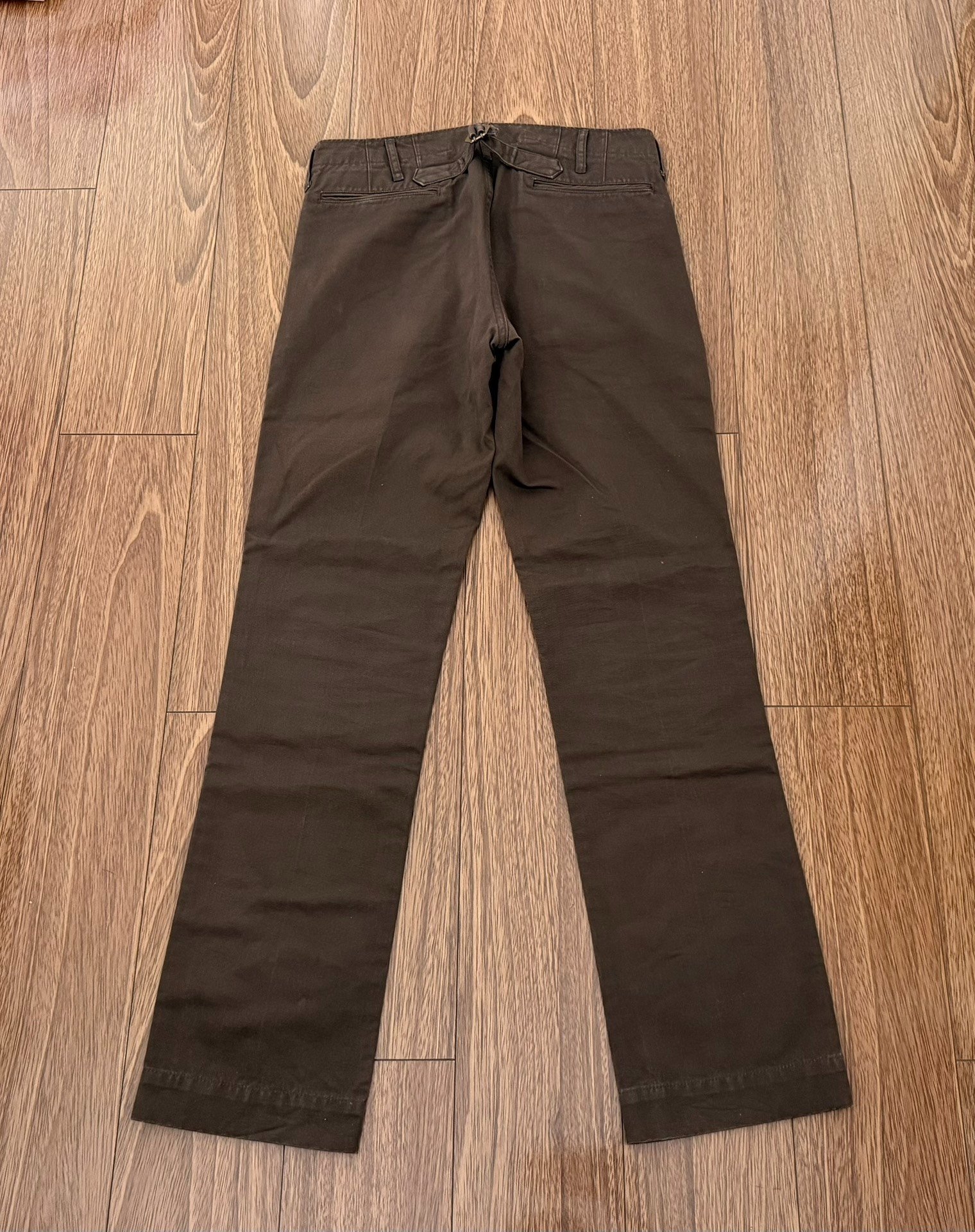VISVIM Slim Chino DMGD Pants — front