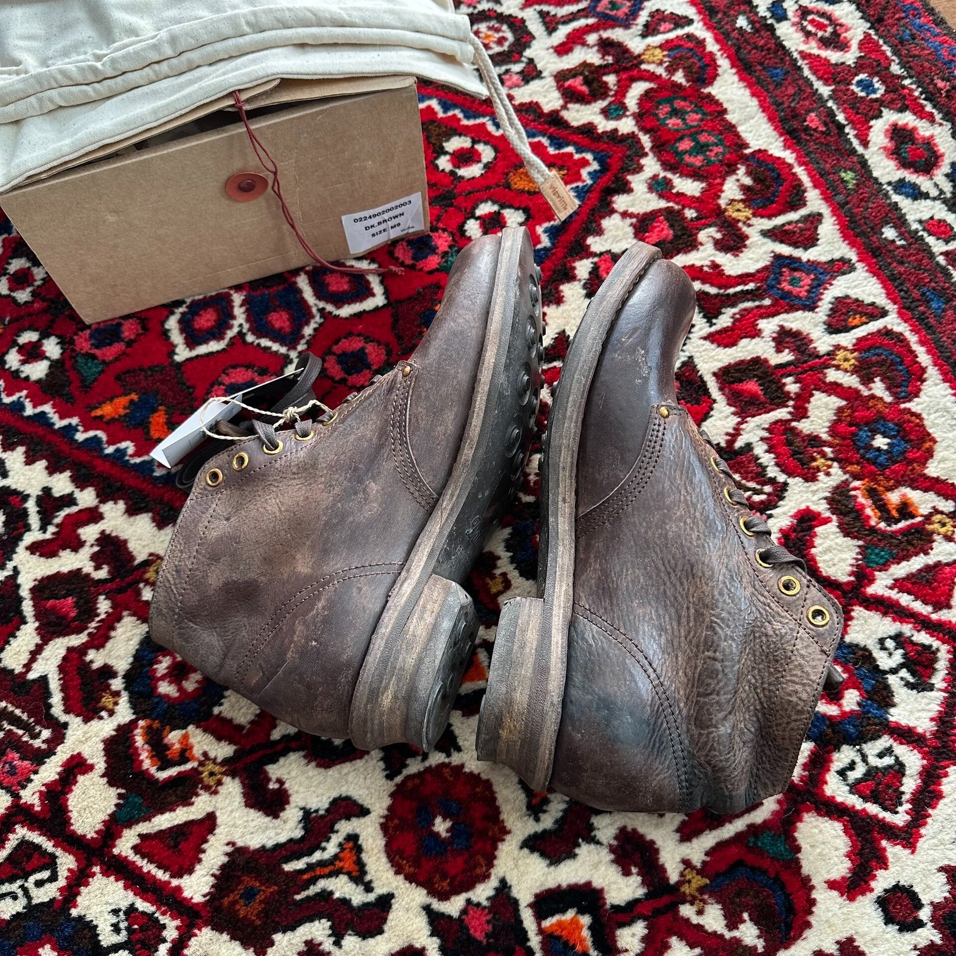 VISVIM 24AW ICT BRIGADIER BOOTS M9 — label