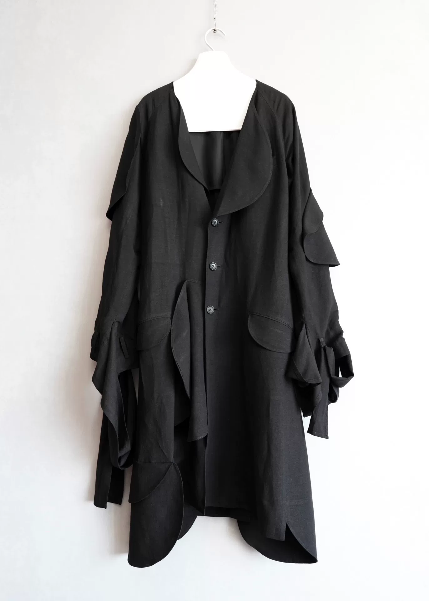 Yohji Yamamoto 24SS Runway Ugly Mushroom Coat — front
