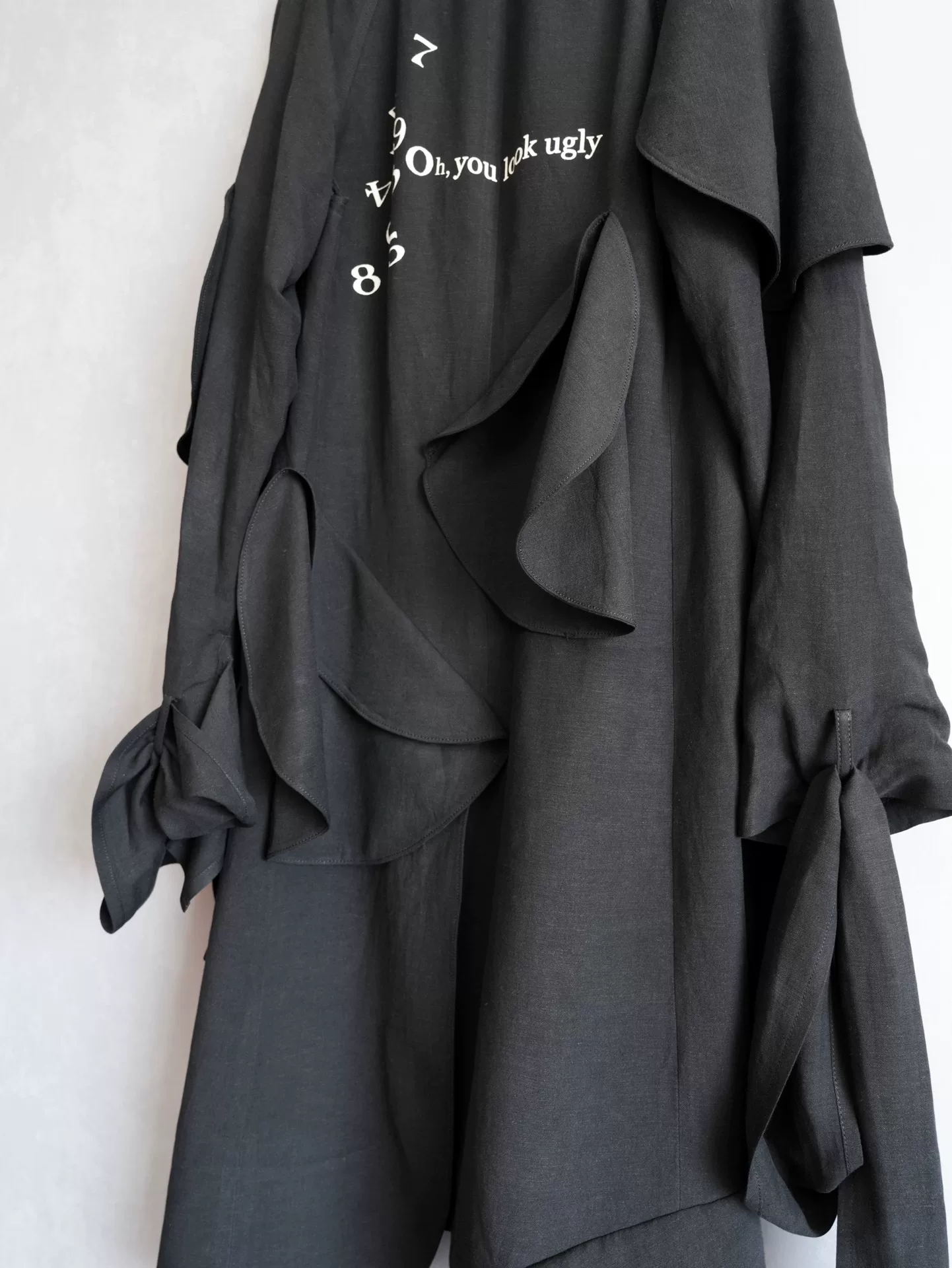 Yohji Yamamoto 24SS Runway Ugly Mushroom Coat — back