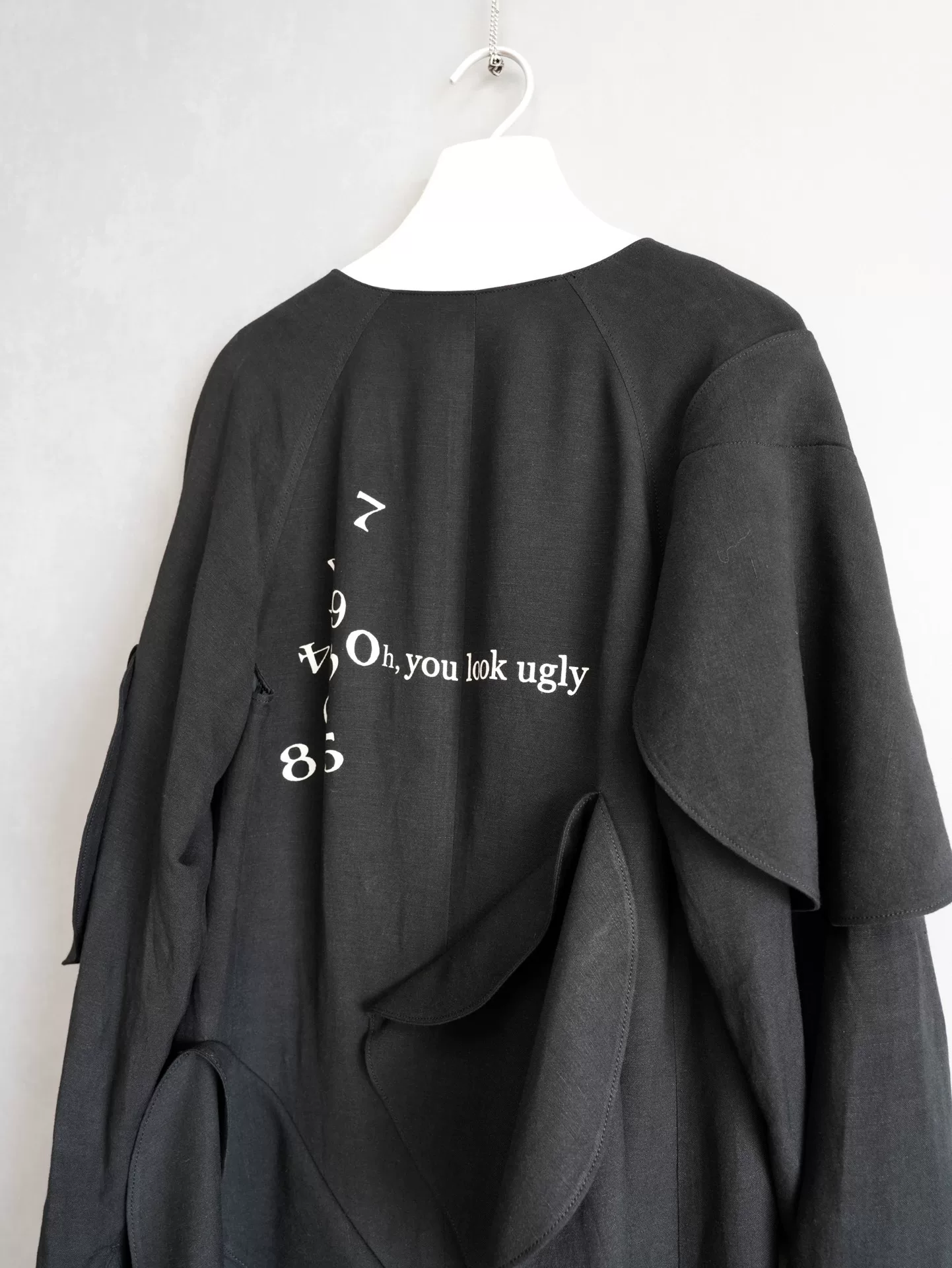 Yohji Yamamoto 24SS Runway Ugly Mushroom Coat — detail