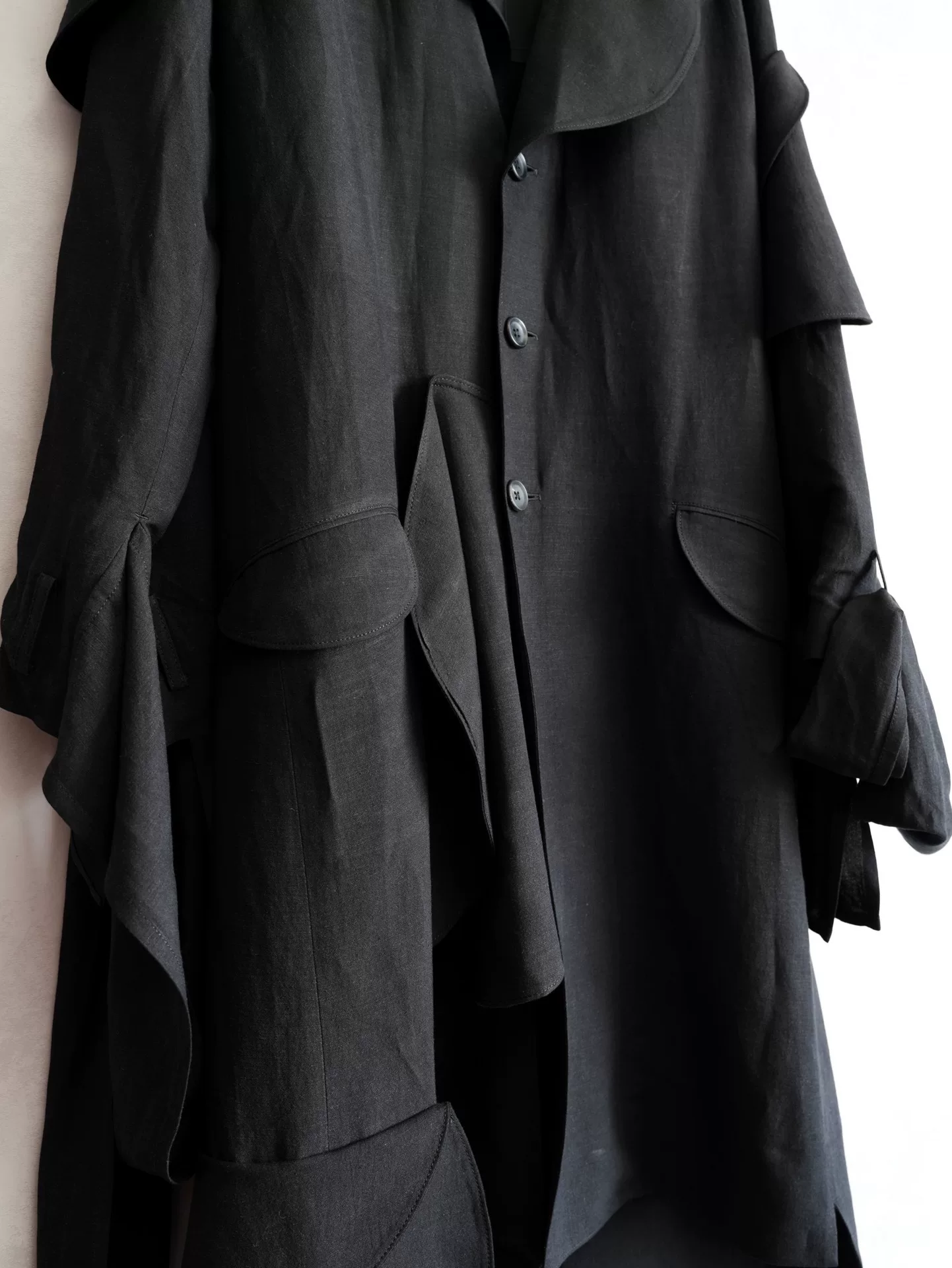 Yohji Yamamoto 24SS Runway Ugly Mushroom Coat — label