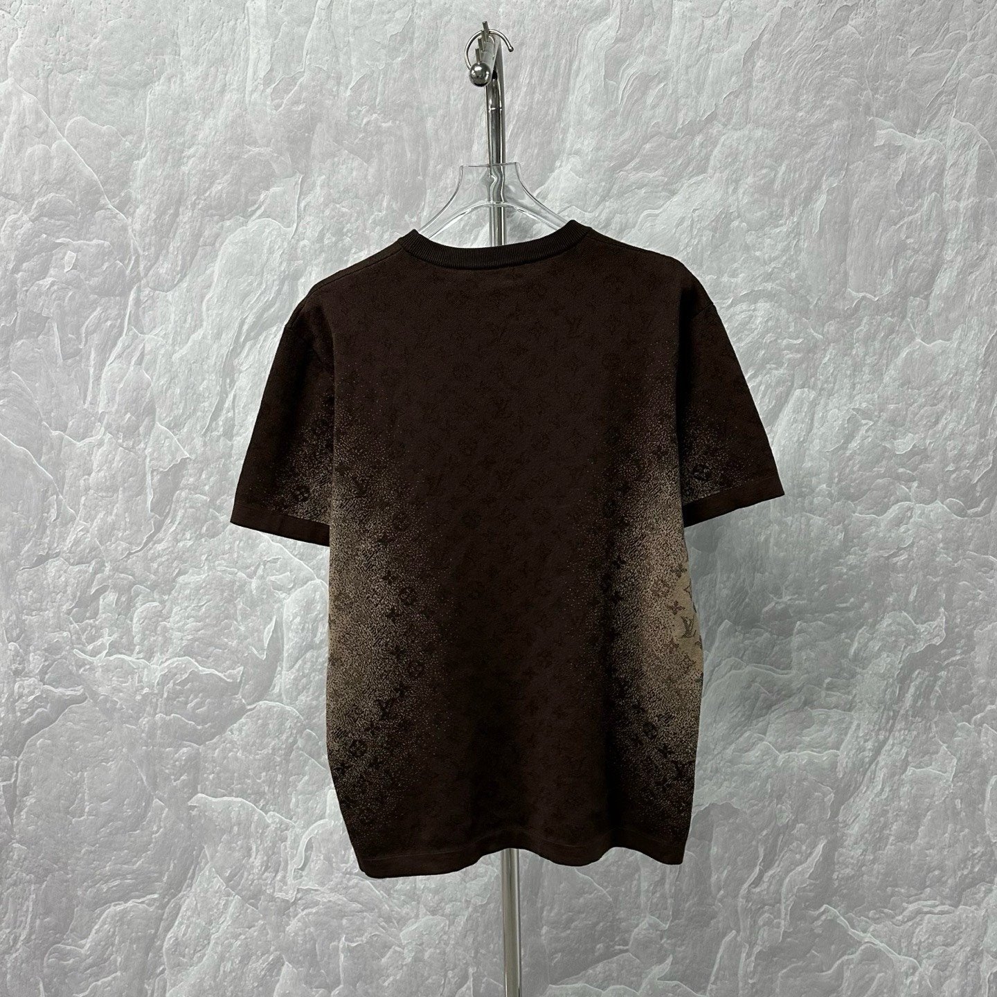 Louis Vuitton SS26 Gradient Monogram Knit Tee — back