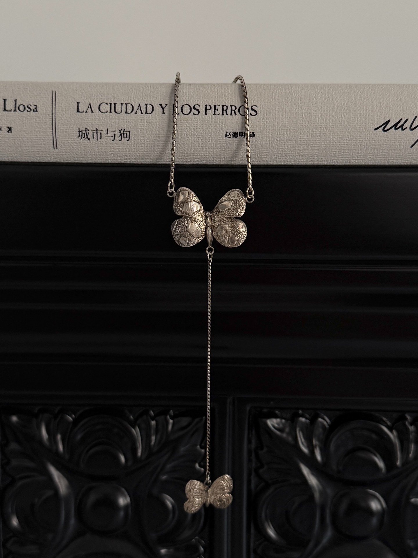 Jean Paul Gaultier Double Butterfly Necklace