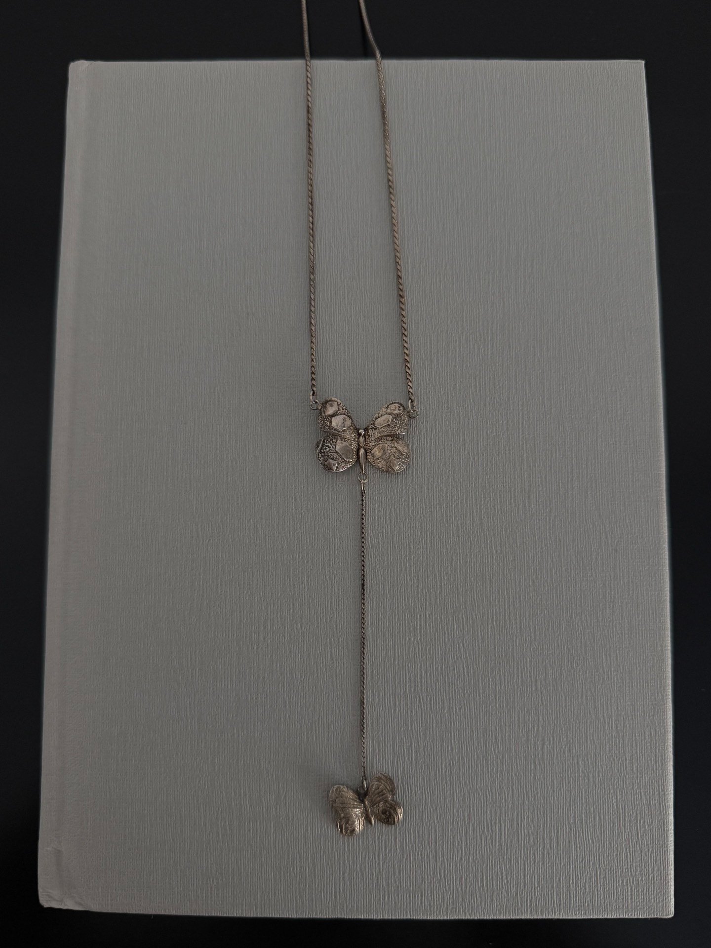 Jean Paul Gaultier Double Butterfly Necklace — back