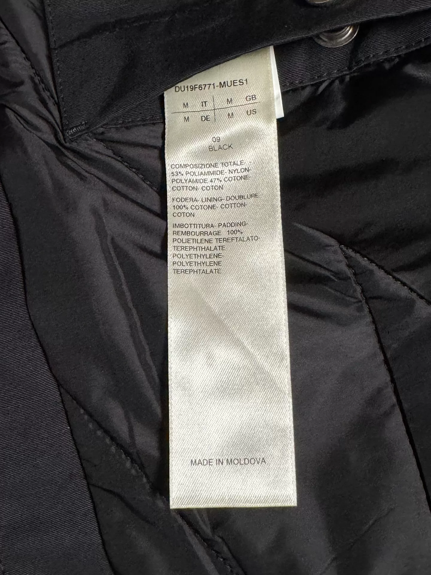 Rick Owens Brother Black Jacket — detail
